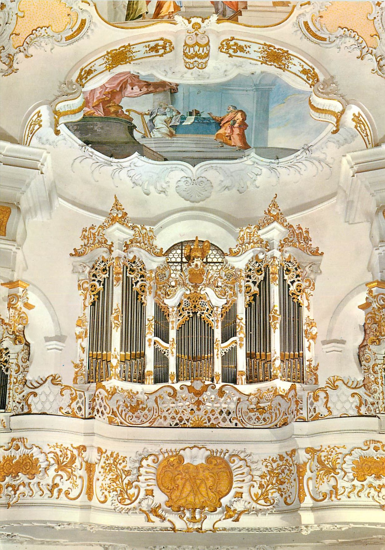 CPM Die Wies Walfahrskirche zum gegelbelten Heiland erbout Orgue