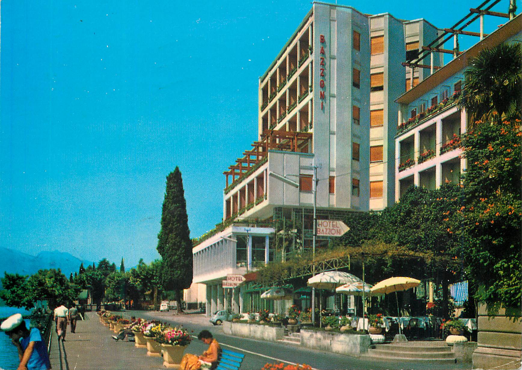 CPM Tremezzo Hotel Bazzoni et promenade
