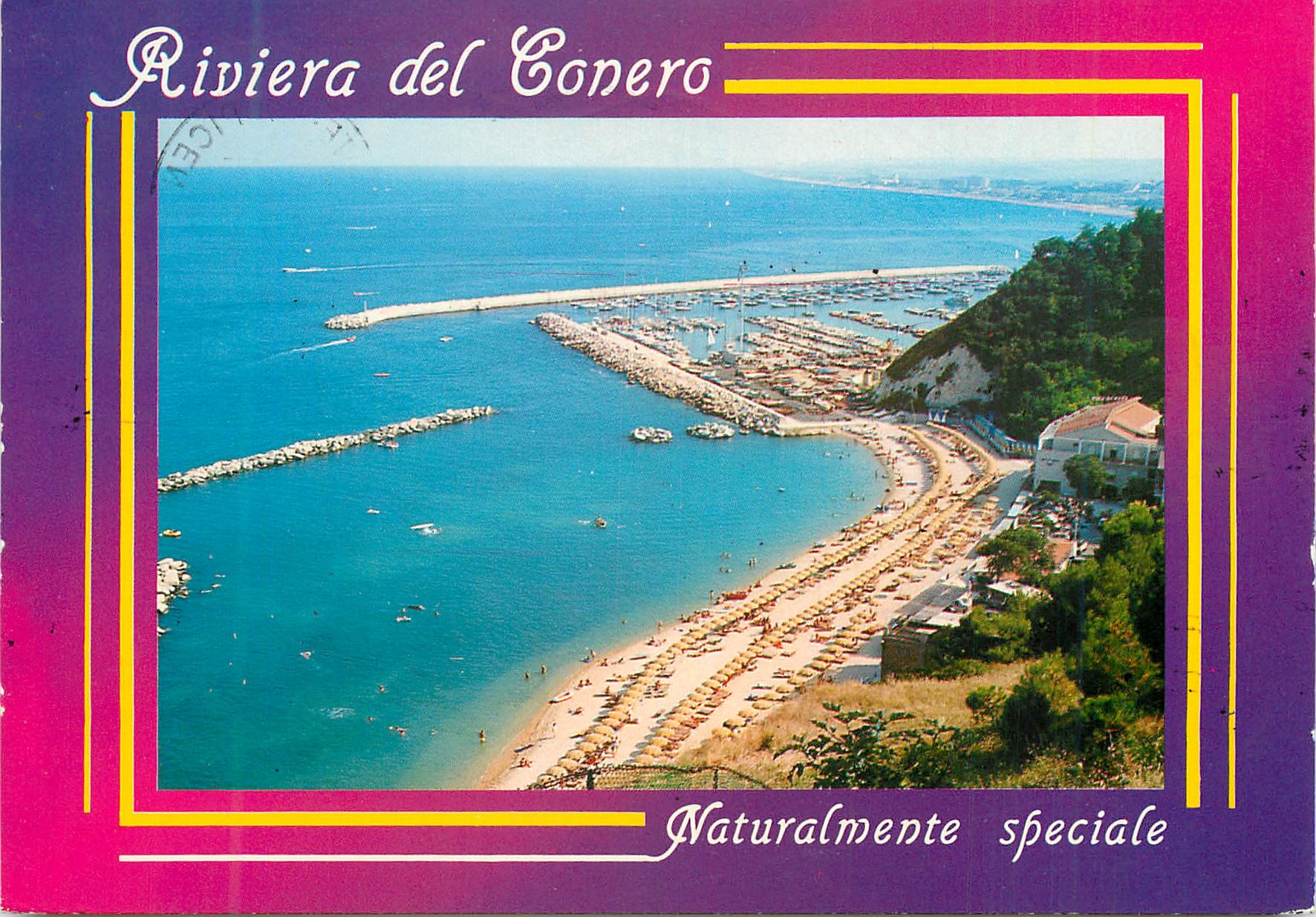 CPM Riviera del Conero an Vue de la plage et du port