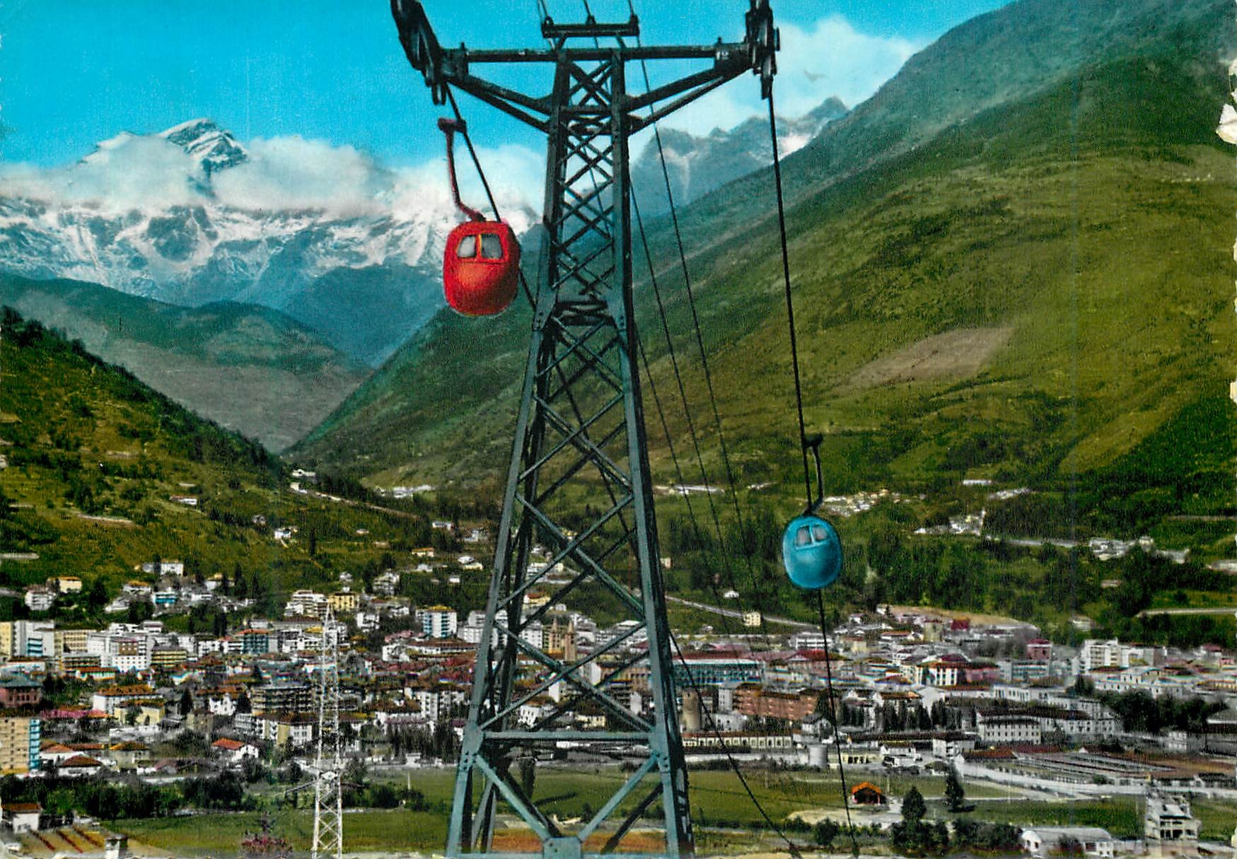 CPM Valle D Aosta Aosta Vue generale ete la Funiculaire pour pila