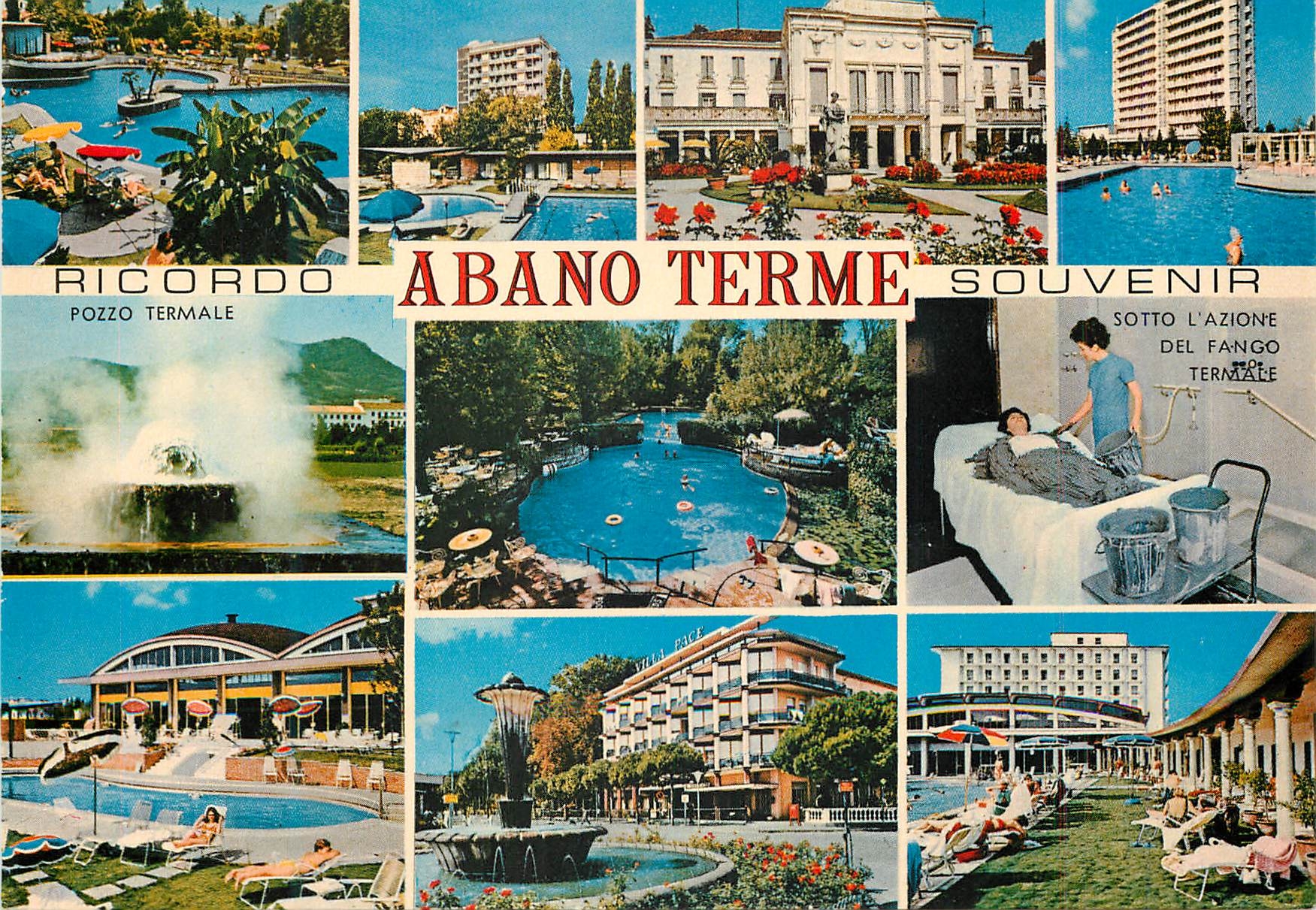 CPM Abano Terme Ricordo Souvenir