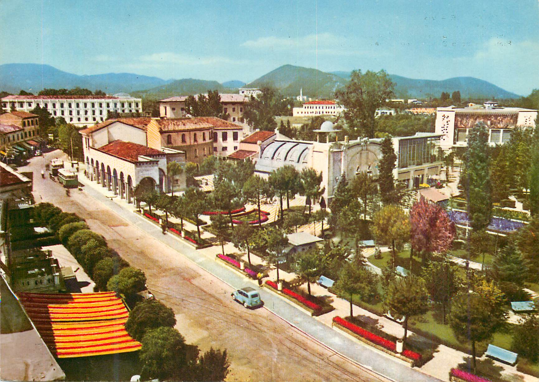 Abano Terme — Via Pietro d'Abano and Gardens — Publisher not visible