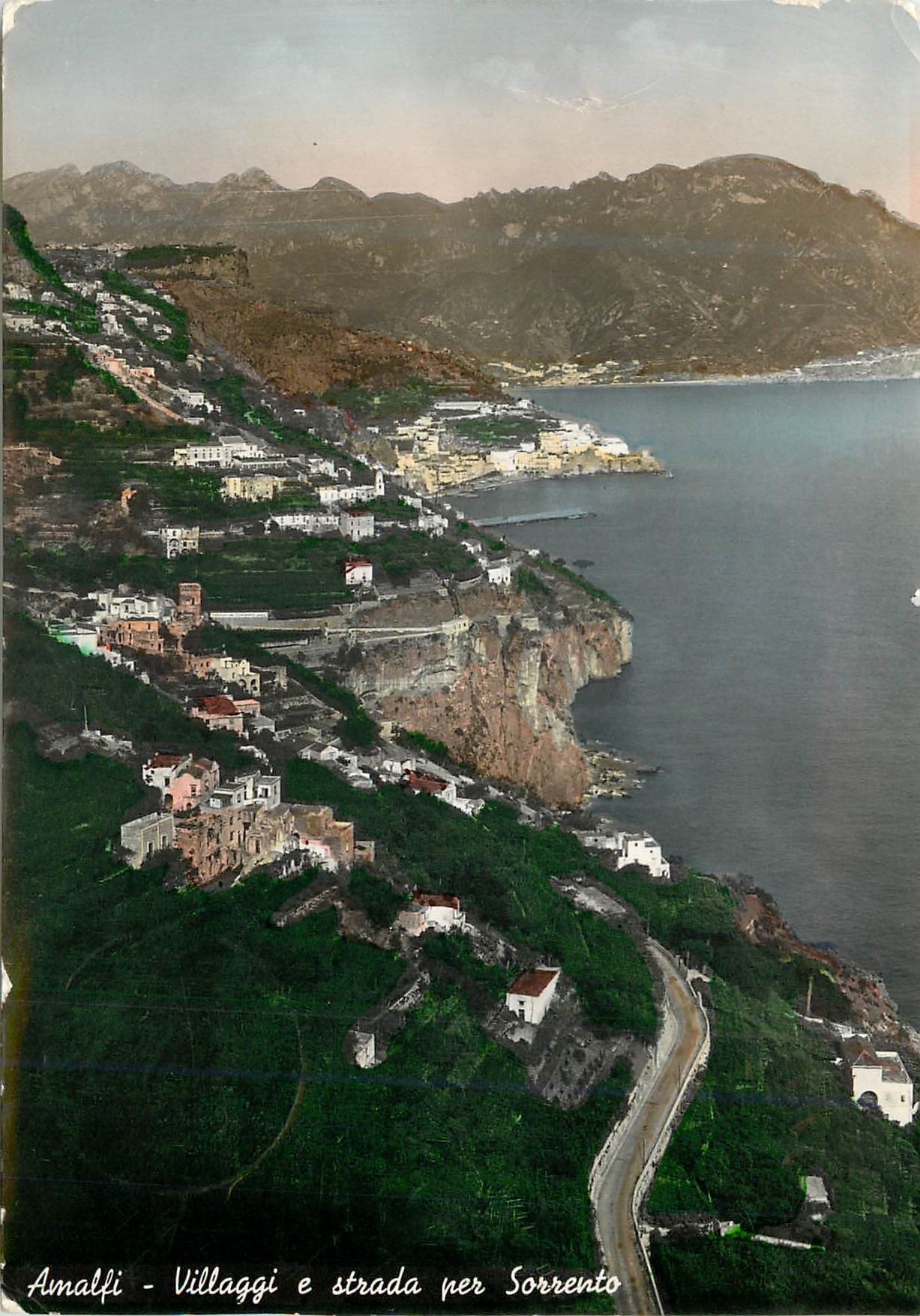 CPM Amalfi Villagi e strada per Sorrento