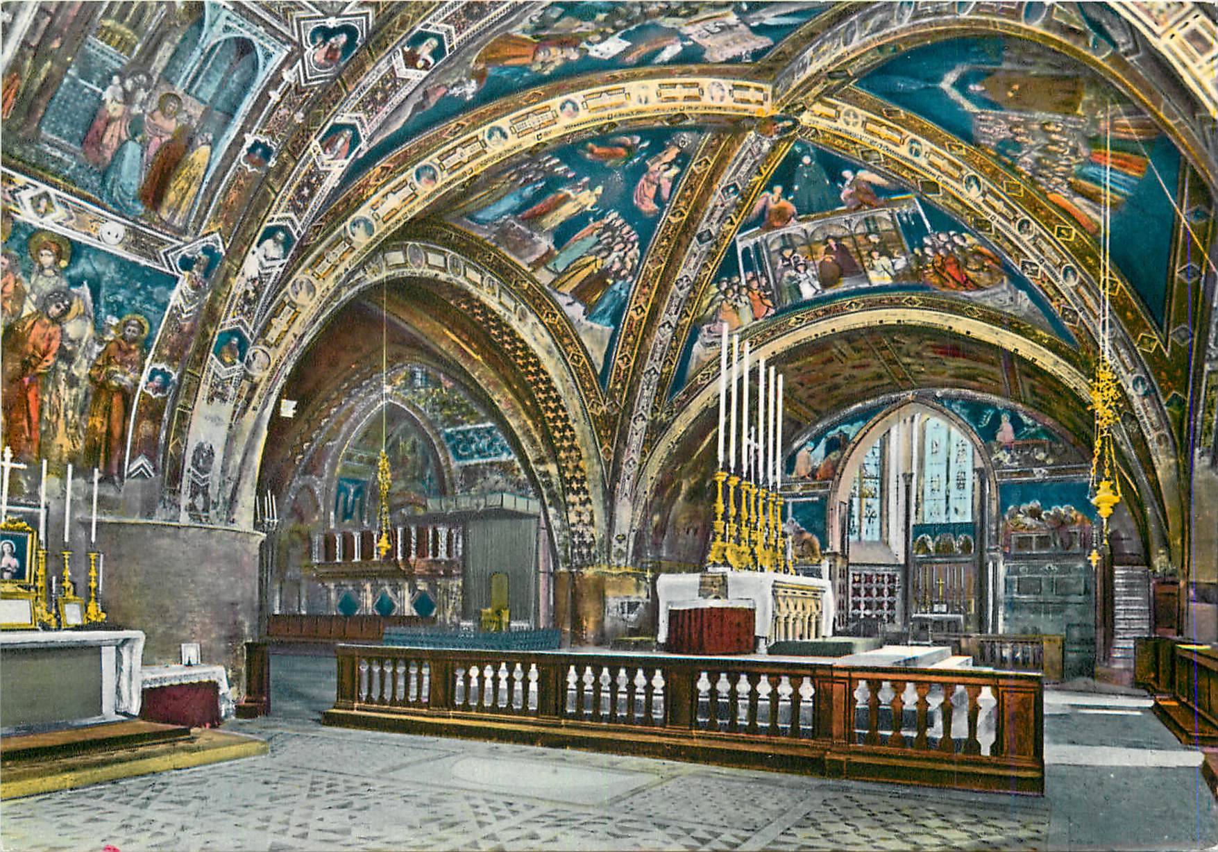 CPM Assisi Basilique de St Francois Le croisement