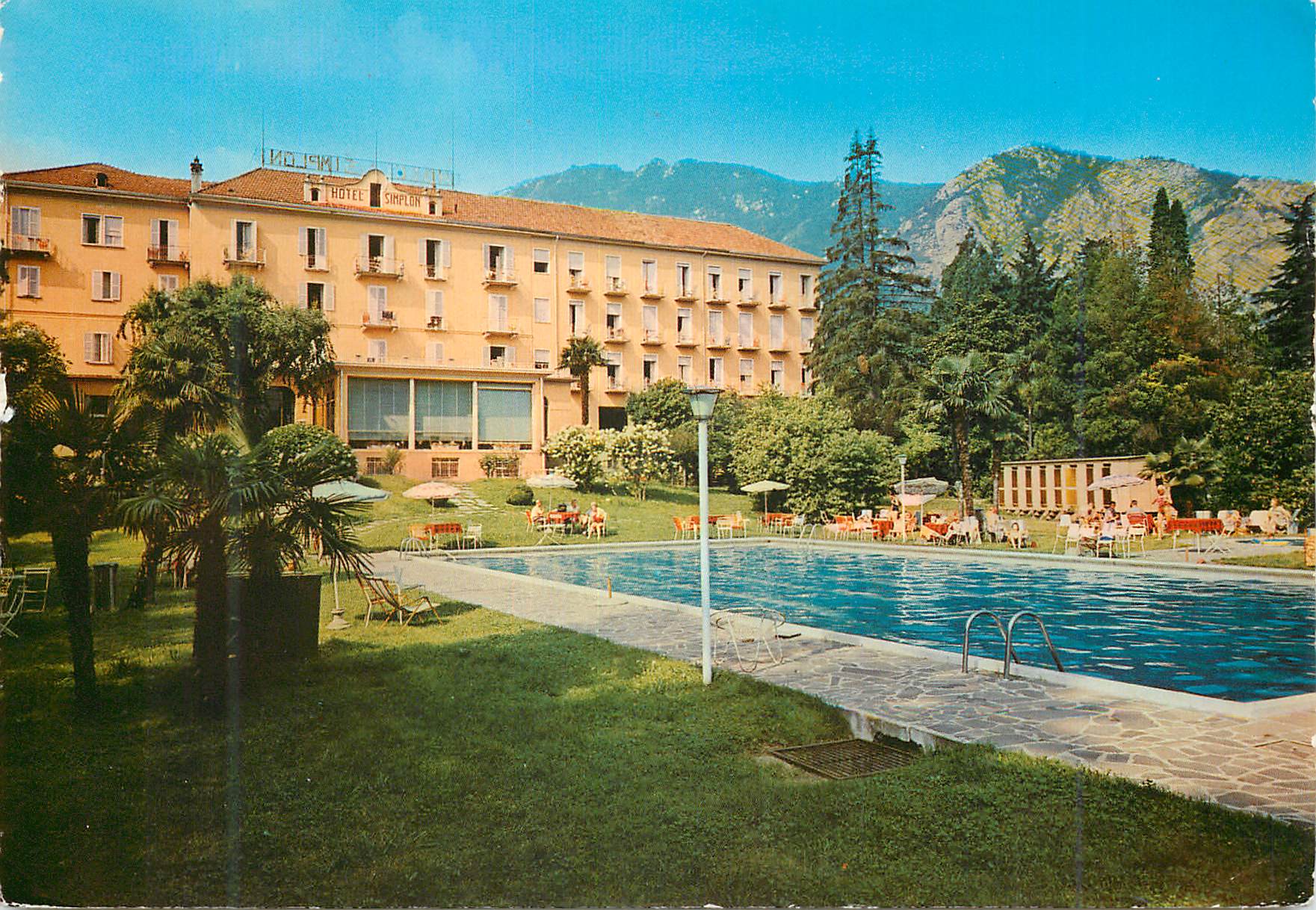 CPM Hotel Simplon Via Garibaldi Baveno Lago Maggiore Italy