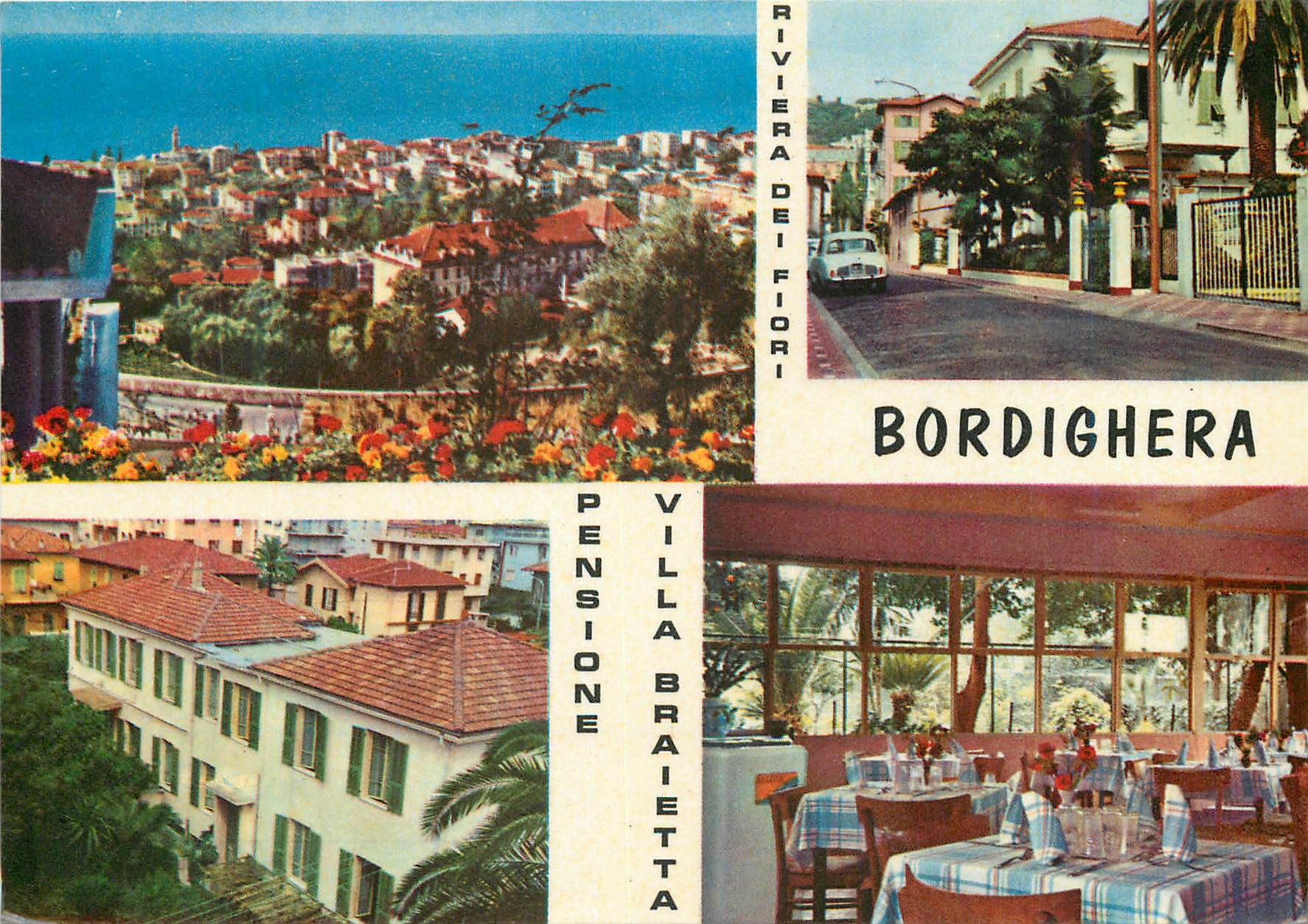 CPM Bordighera Pensione Villa Braietta Via Roberto Bordighera riviera del flori
