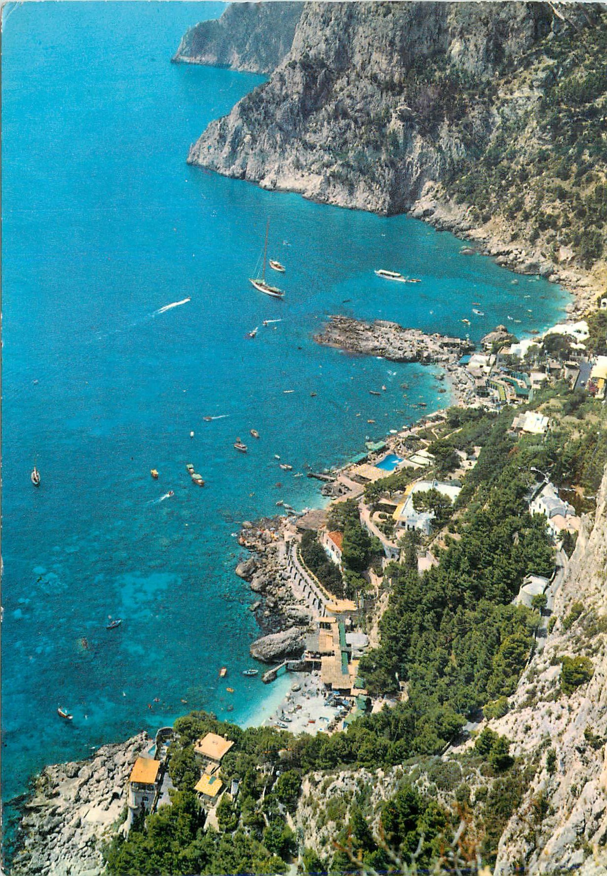 CPM Capri Marina piccola vue du haut
