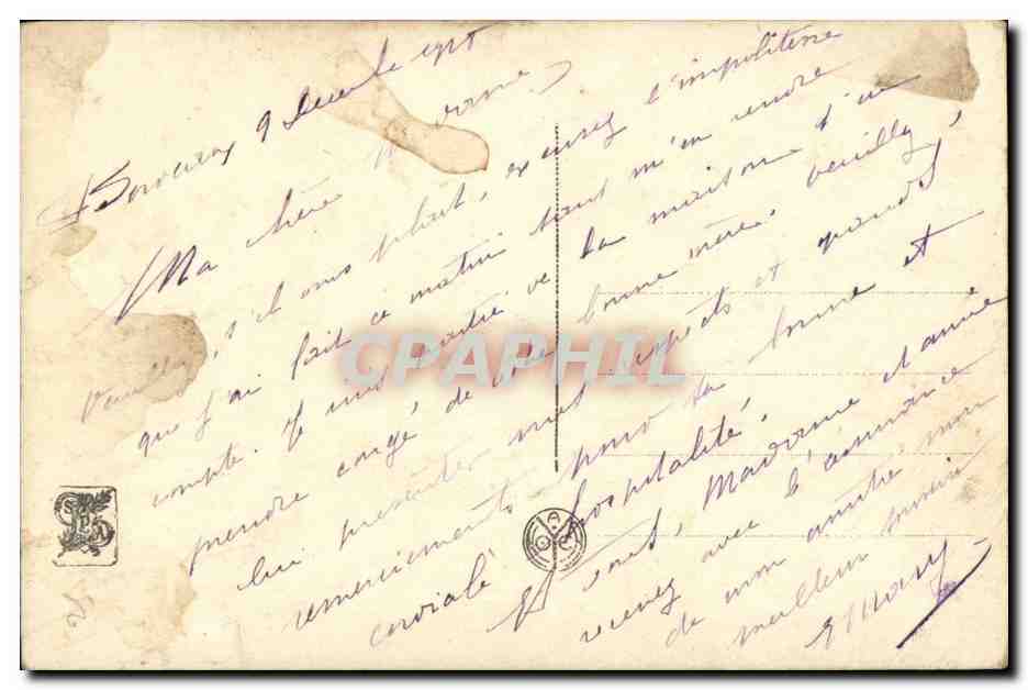 CPA SAlon de Paris Reveuse Dreamy  — Verso