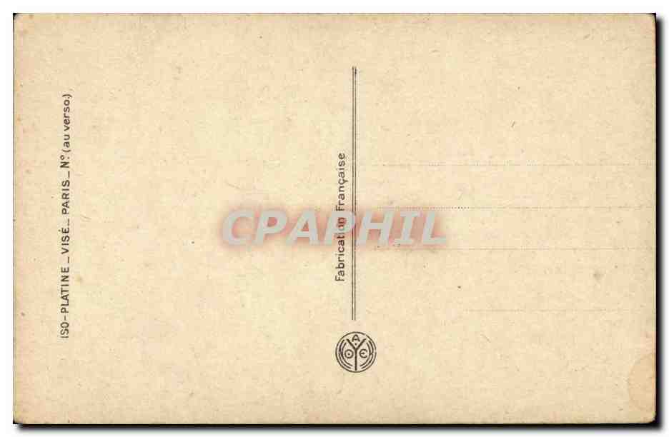 Amour patriotique — jeune couple s'embrassant — Patriotic postcard — Achterkant