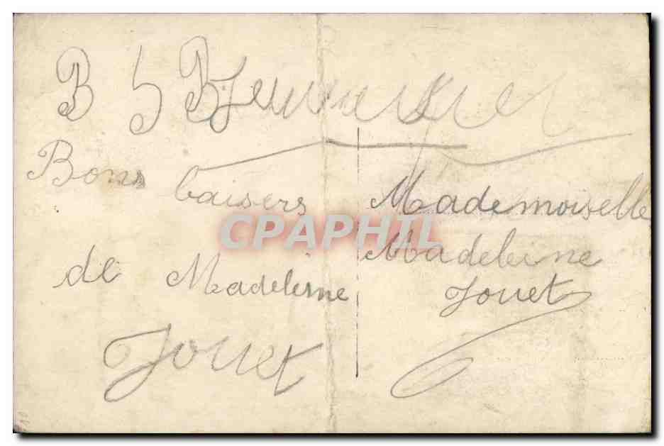 CPA FAntaisie Femme 1er avril Devinez qui vous l'envoie (Paques EAster Poisson fish) — Rückseite