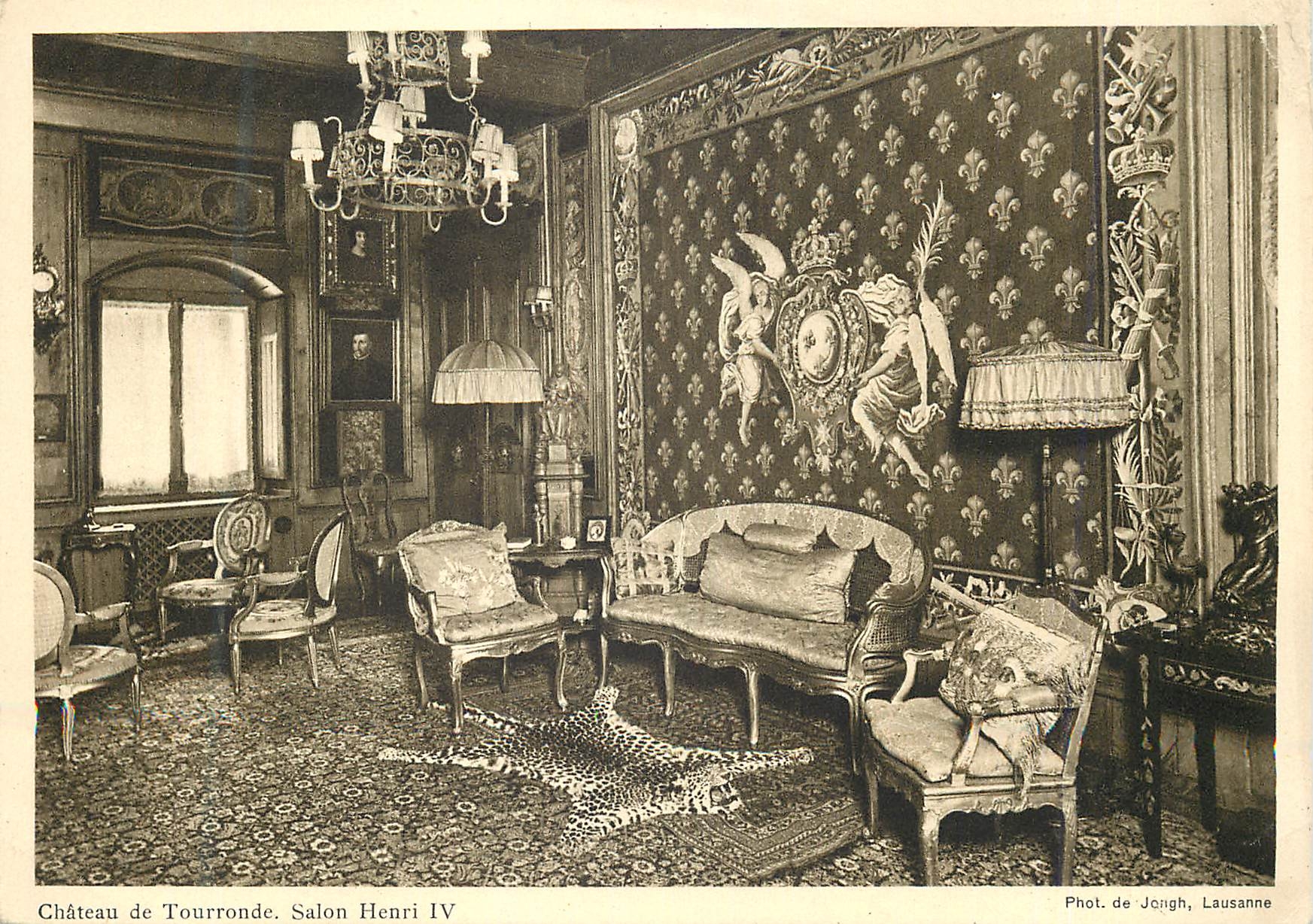 CPM Chateau de Tourronde salon Henri IV