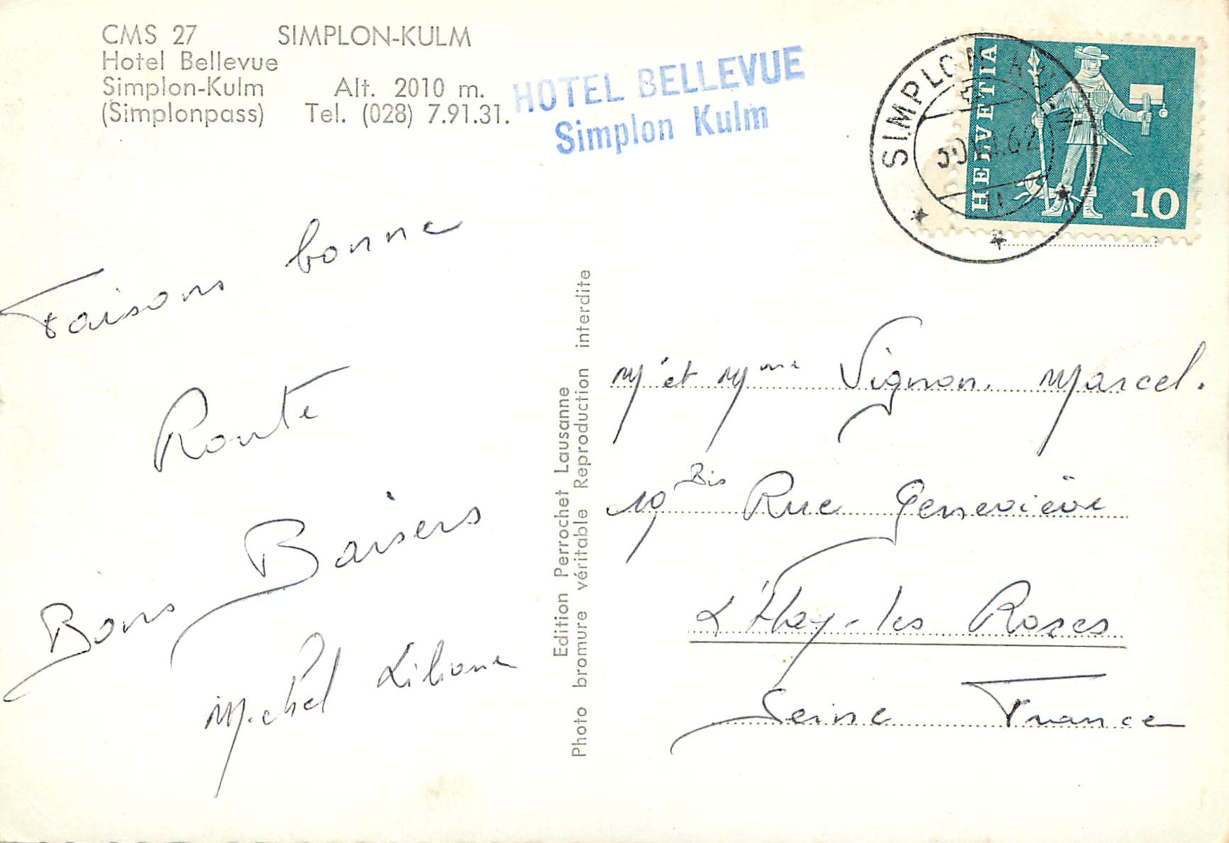CPM Simplon-Kulm — Back
