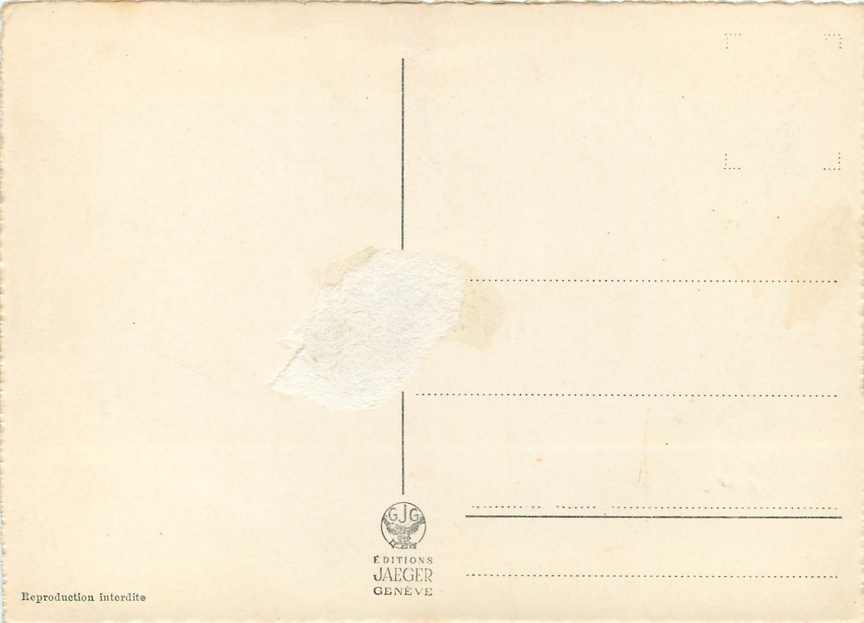 CPM Geneve Vue generale — Verso