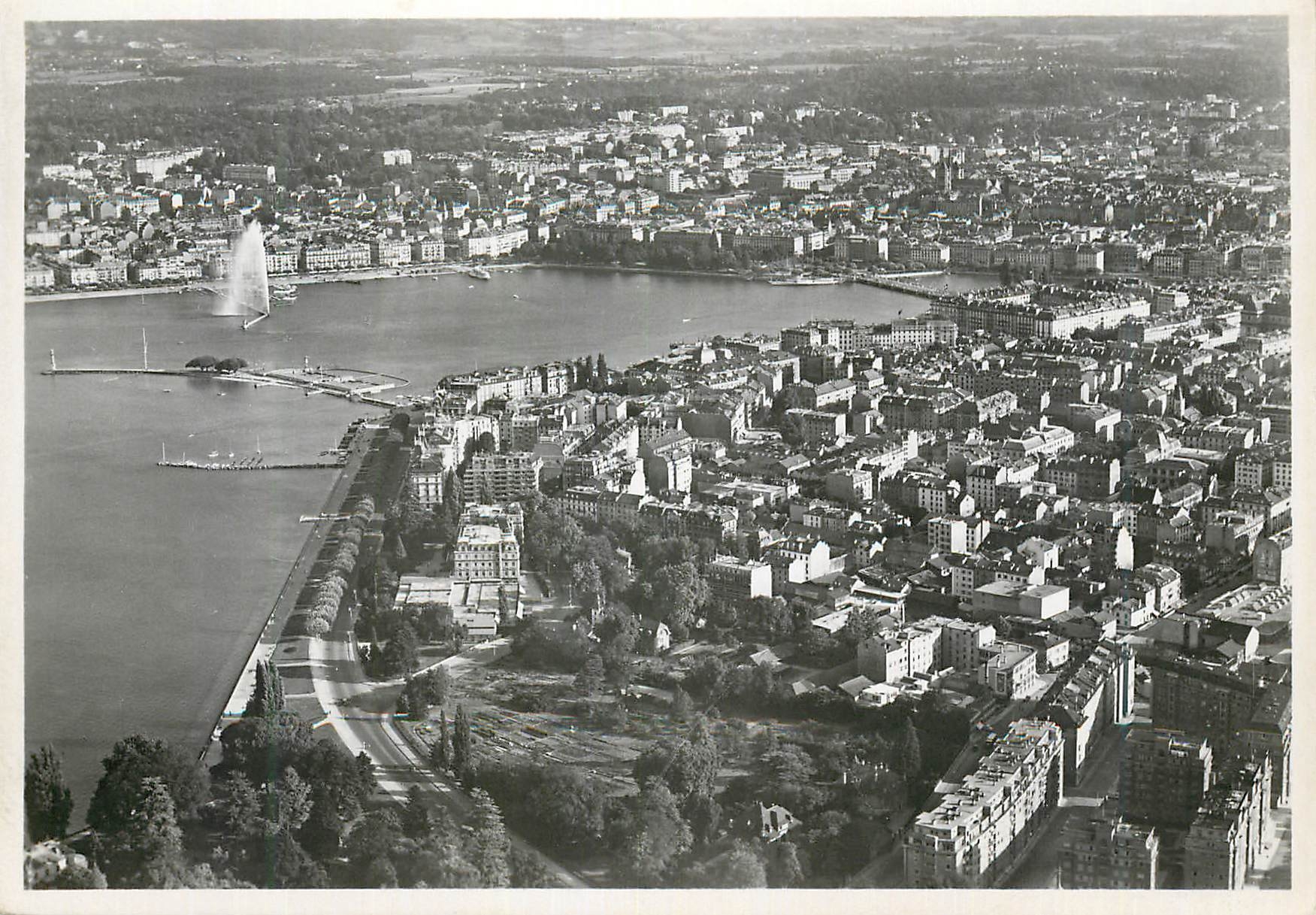 CPM Geneve Vue aerienne