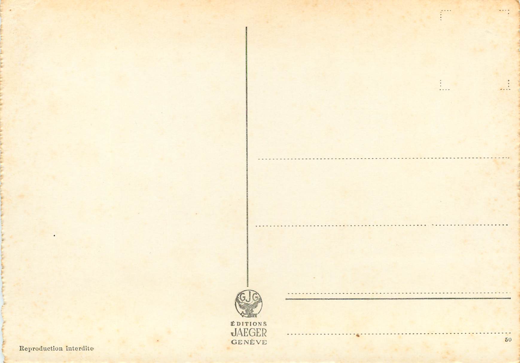 CPM Geneve Le palais des Nations et le Mont-Blanc — Verso