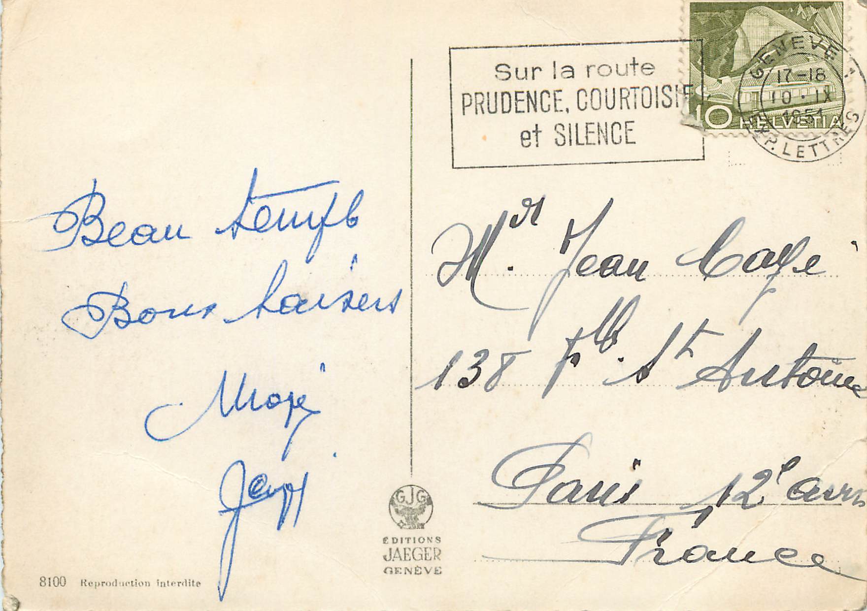 CPM Geneve — Verso