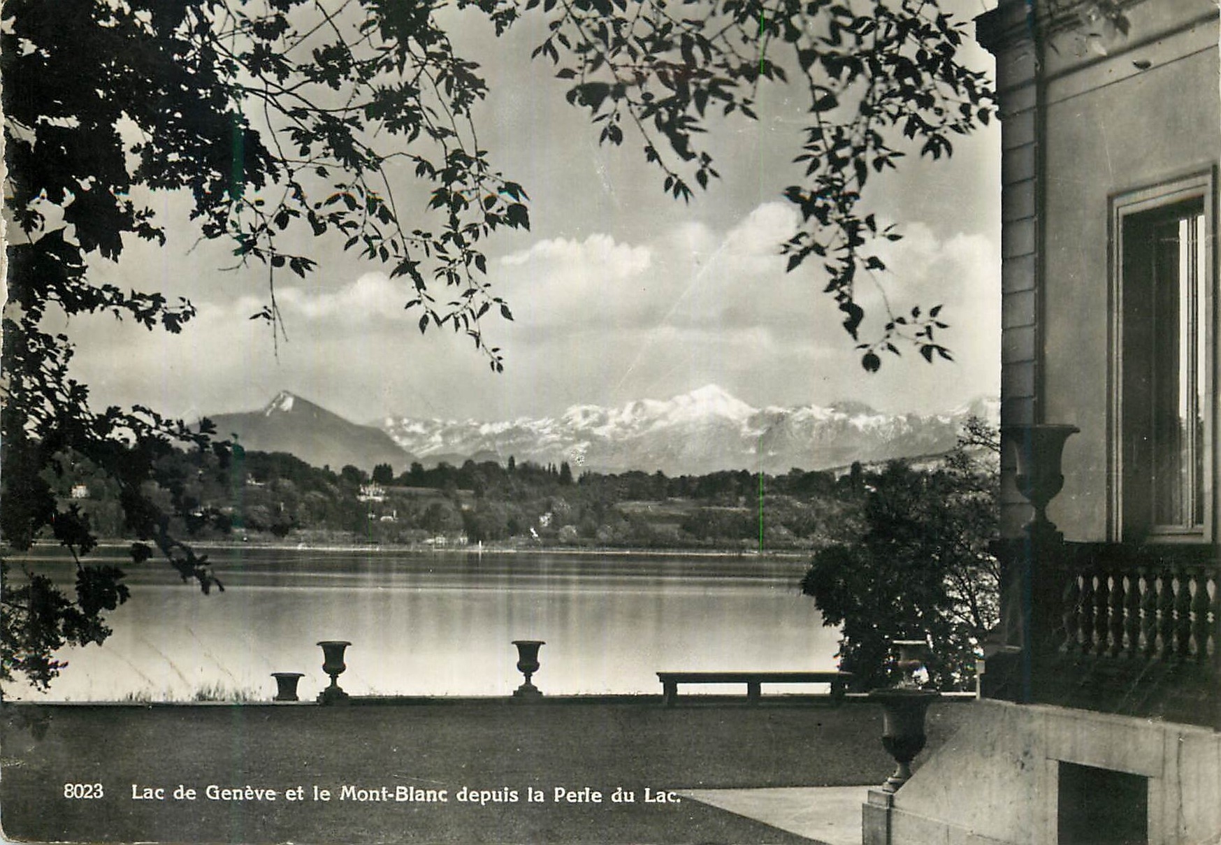 CPM Geneve Lac de Geneve et le Mont-Blanc depuis le Perle du Lac