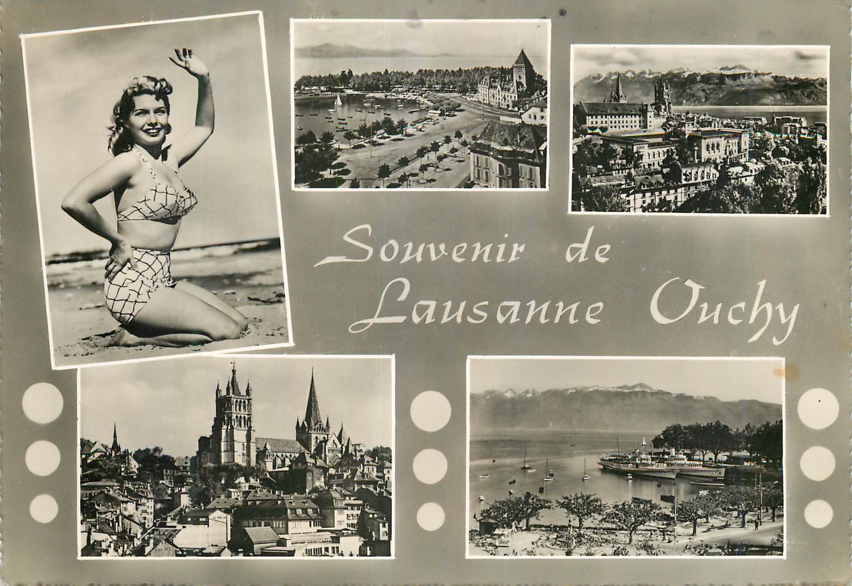 CPM Lausanne Souvenir de Lausanne Ouchy