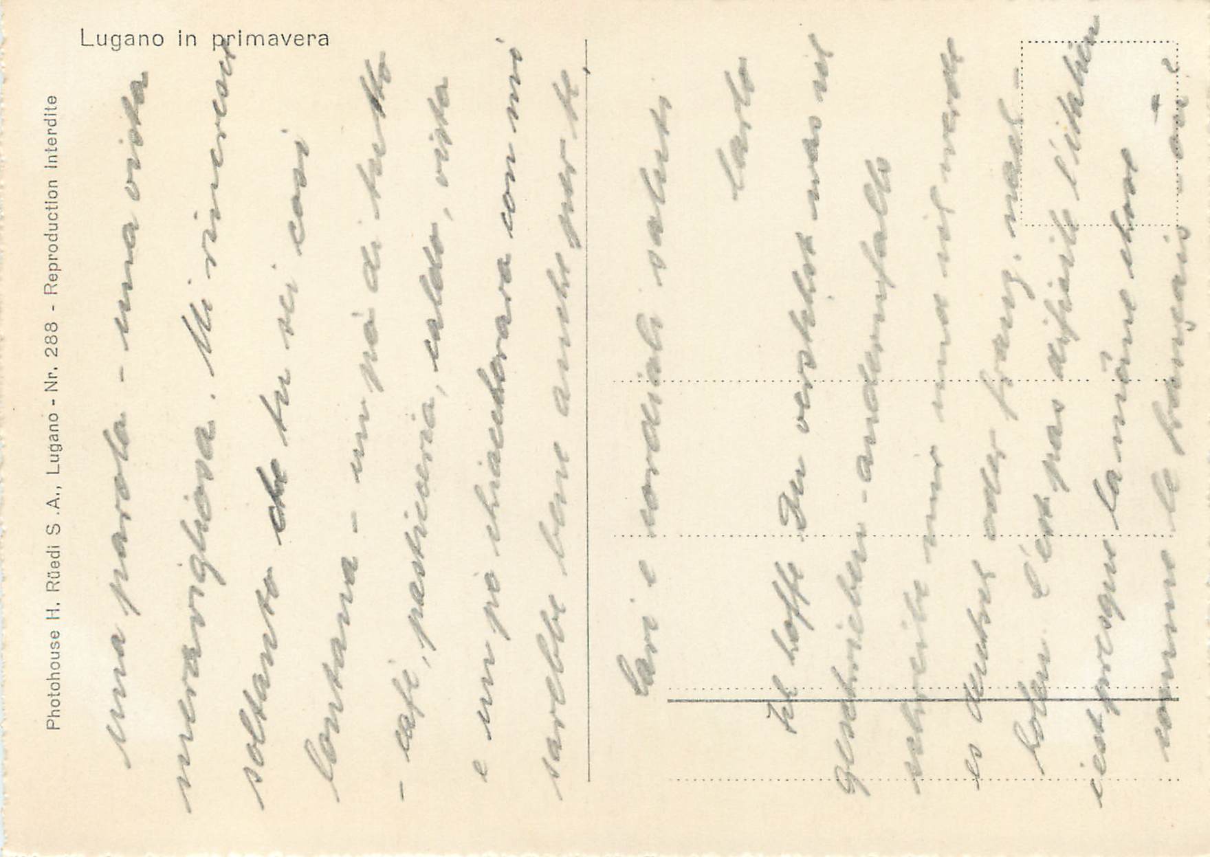 CPM Lugano in primavera — Rückseite