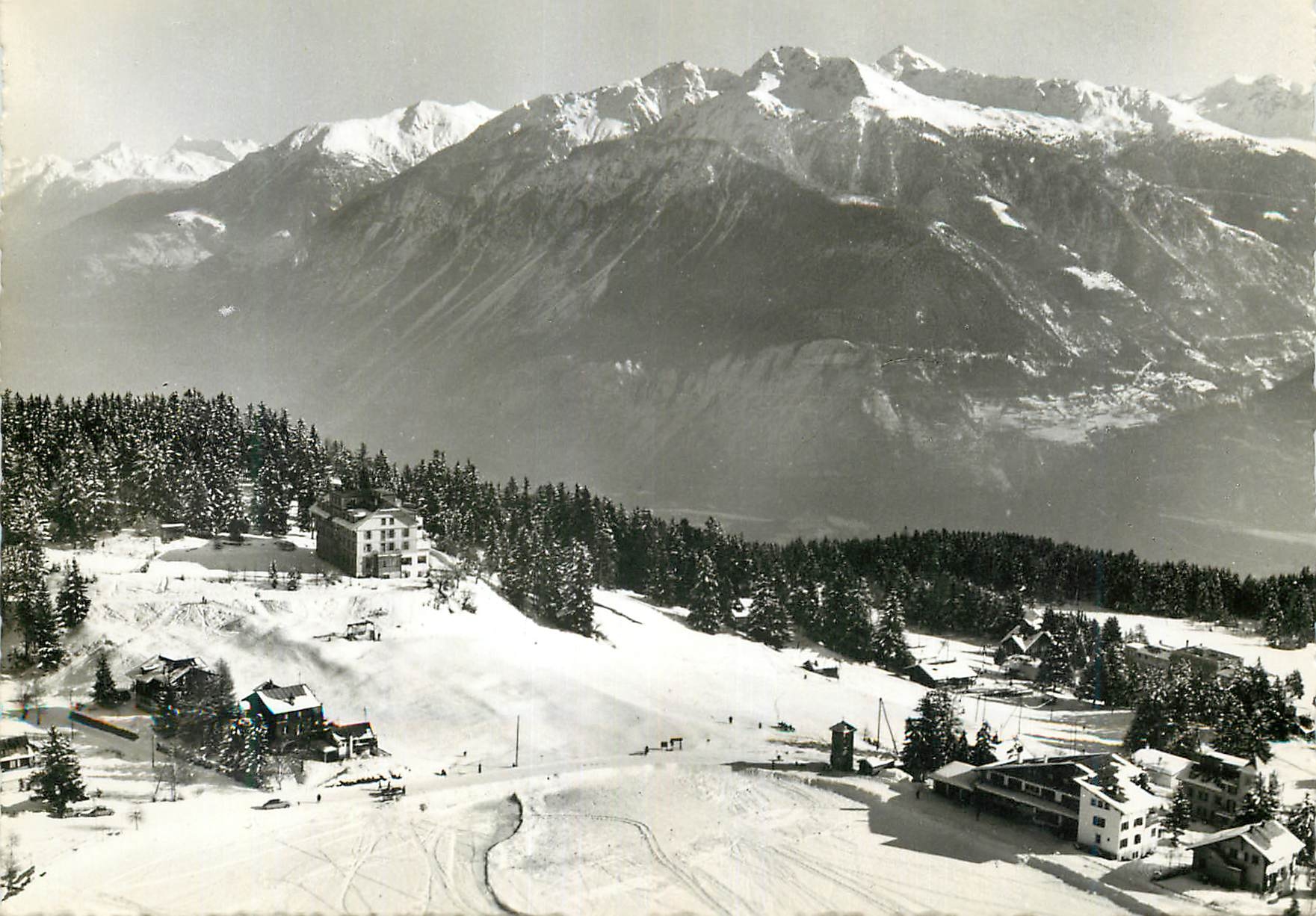 CPM Montana-Vermala Hotel du Parc et du Lac avec les Alpes Valaisannes