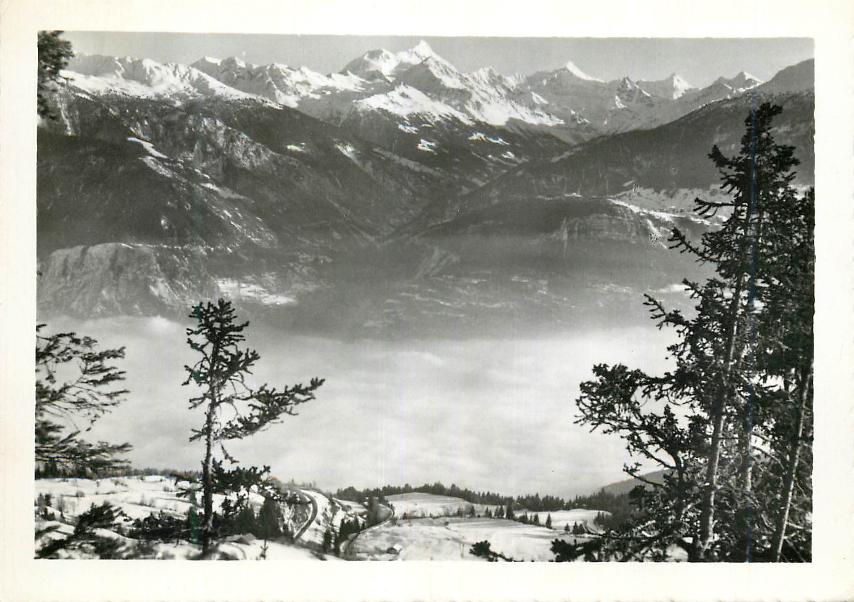 CPM Montana-Vermala Mer de brouillard et Alpes Valaisannes