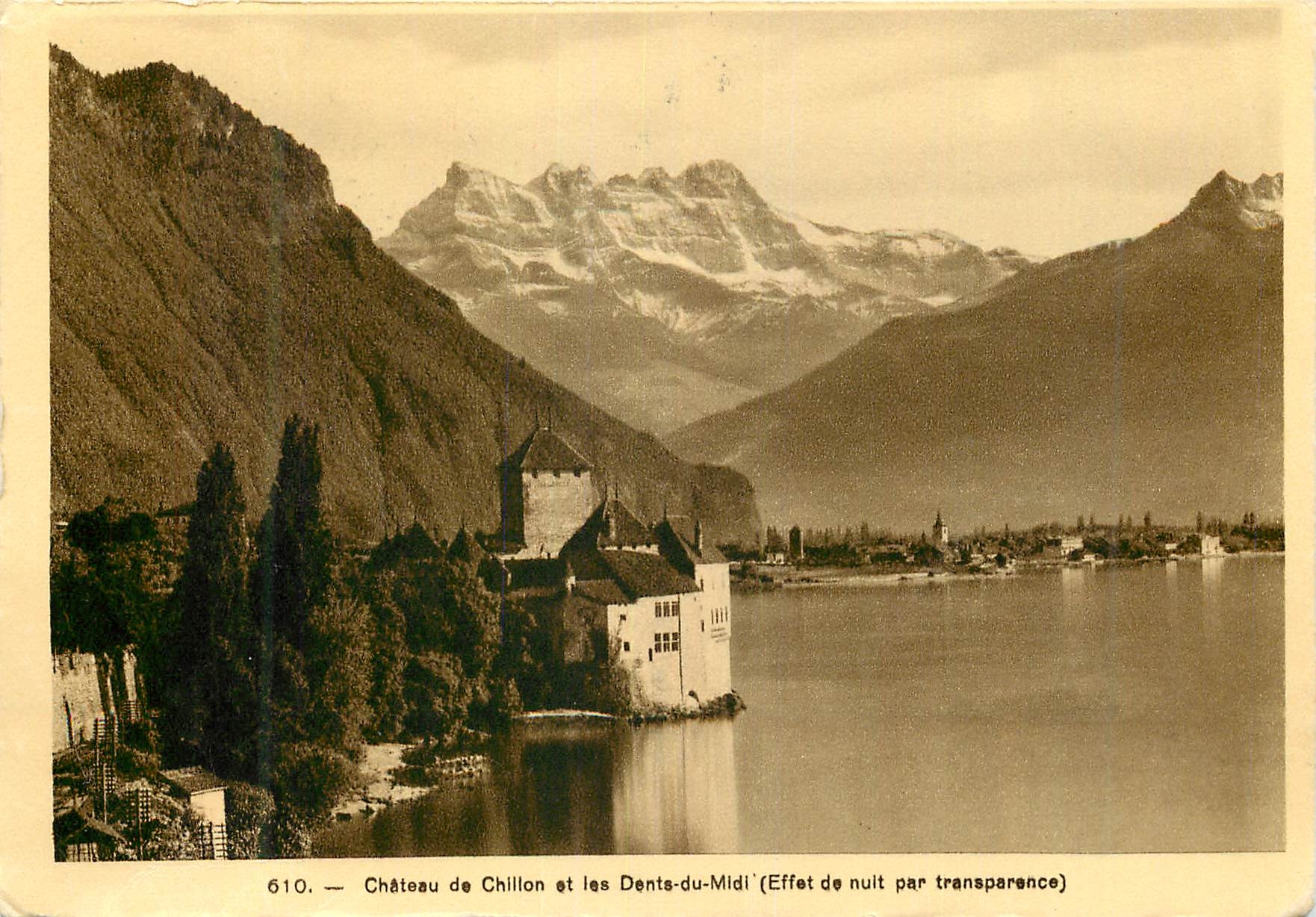 CPM Montreux Chateau de Chillon et les Dents-du-Midi
