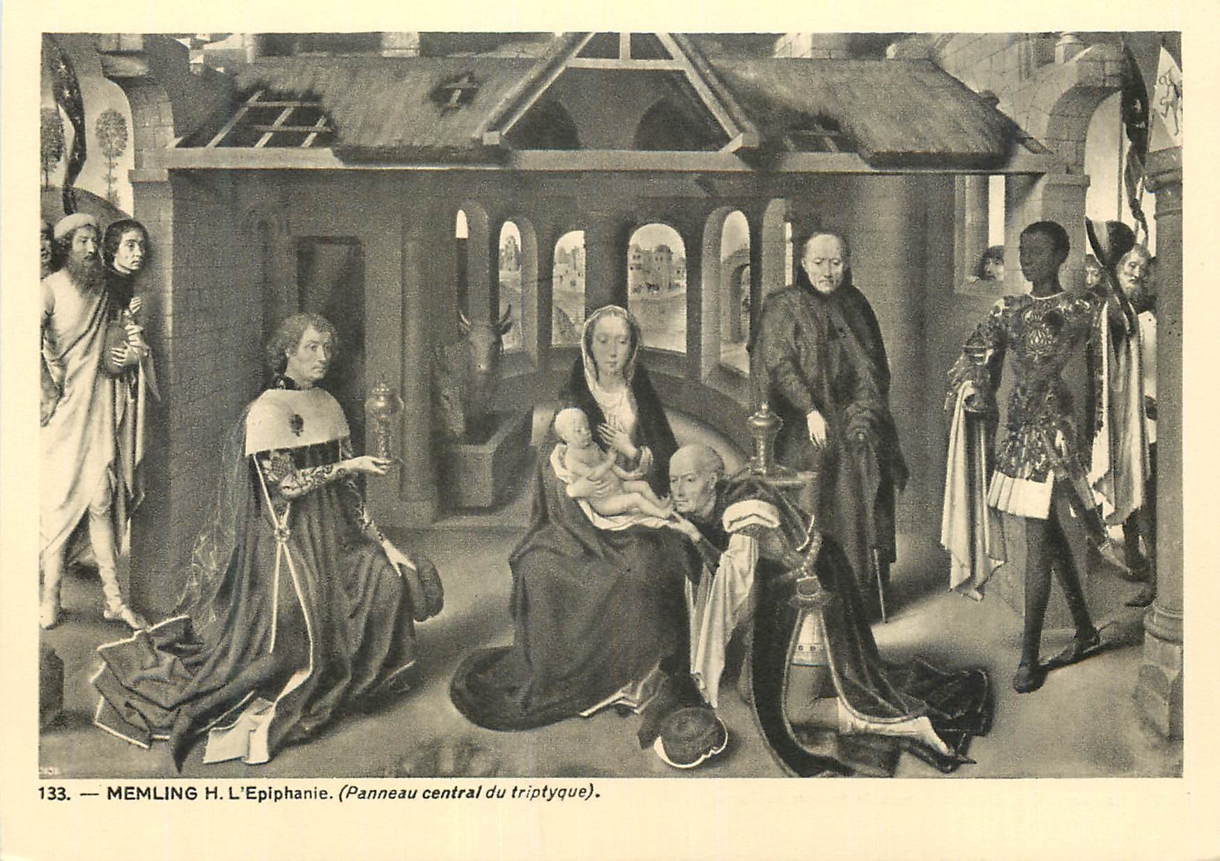 CPM Memling H L'Epiphanie (Panneau central du triptyque)