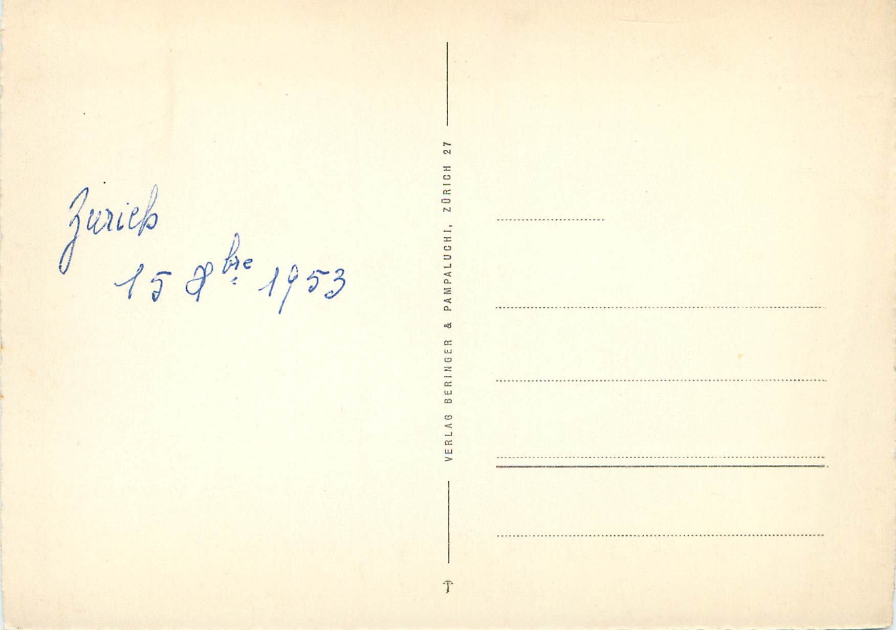 Zurich - Utoquai — vue du lac avec bateaux — éditeur Z 26 — Verso