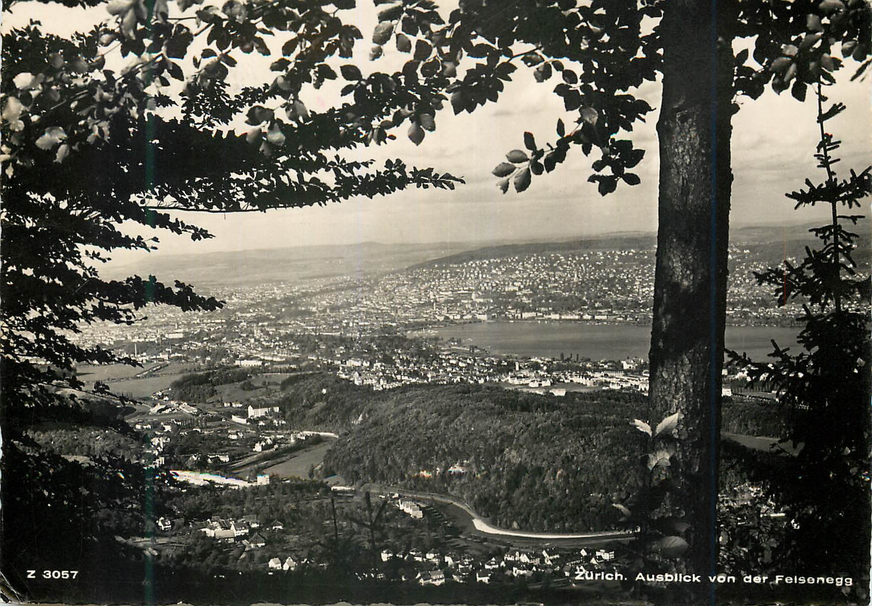 Zurich. Ausblick von der Felsenegg — Z 3057 — Verlag Springer & Pampaluch
