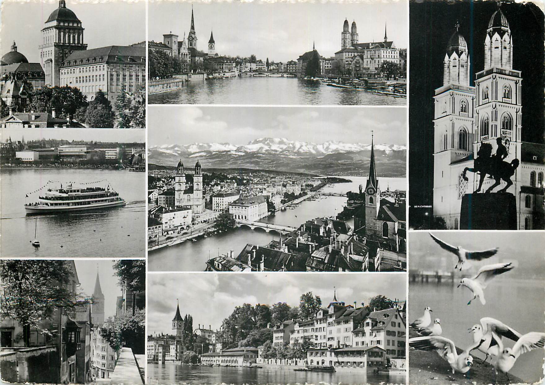 Zurich — vue panoramique — Verlag Beringer & Pampaluchi, n° Z 6828