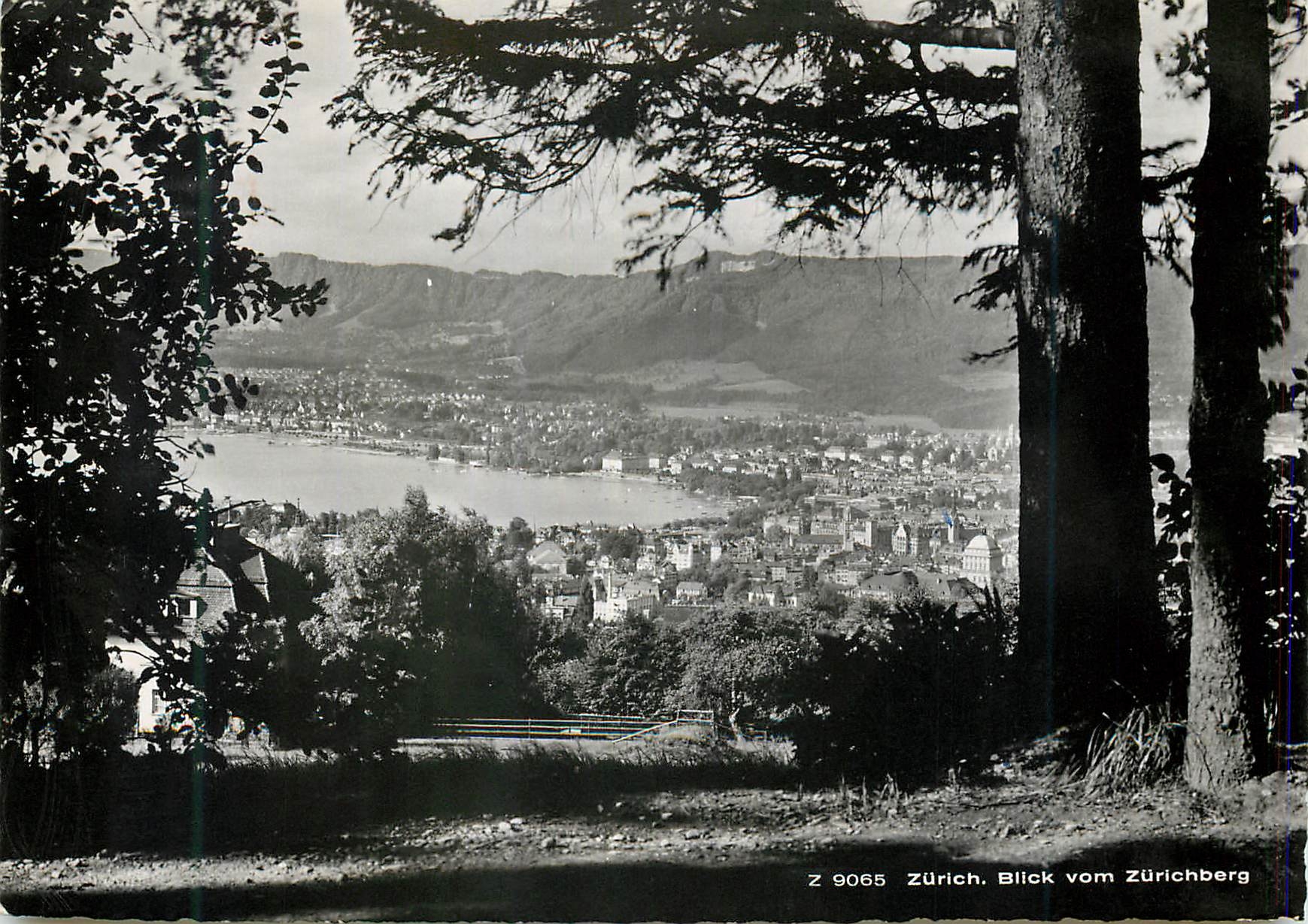 Zurich — vue depuis le Zürichberg — Verlag Berninger & Pampaluchi