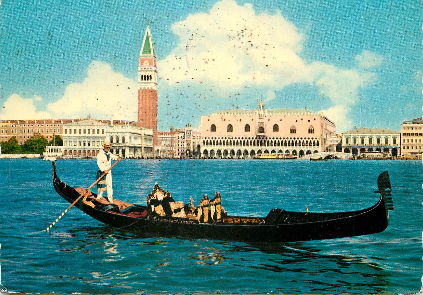 CPM Venezia Panorama et gondole