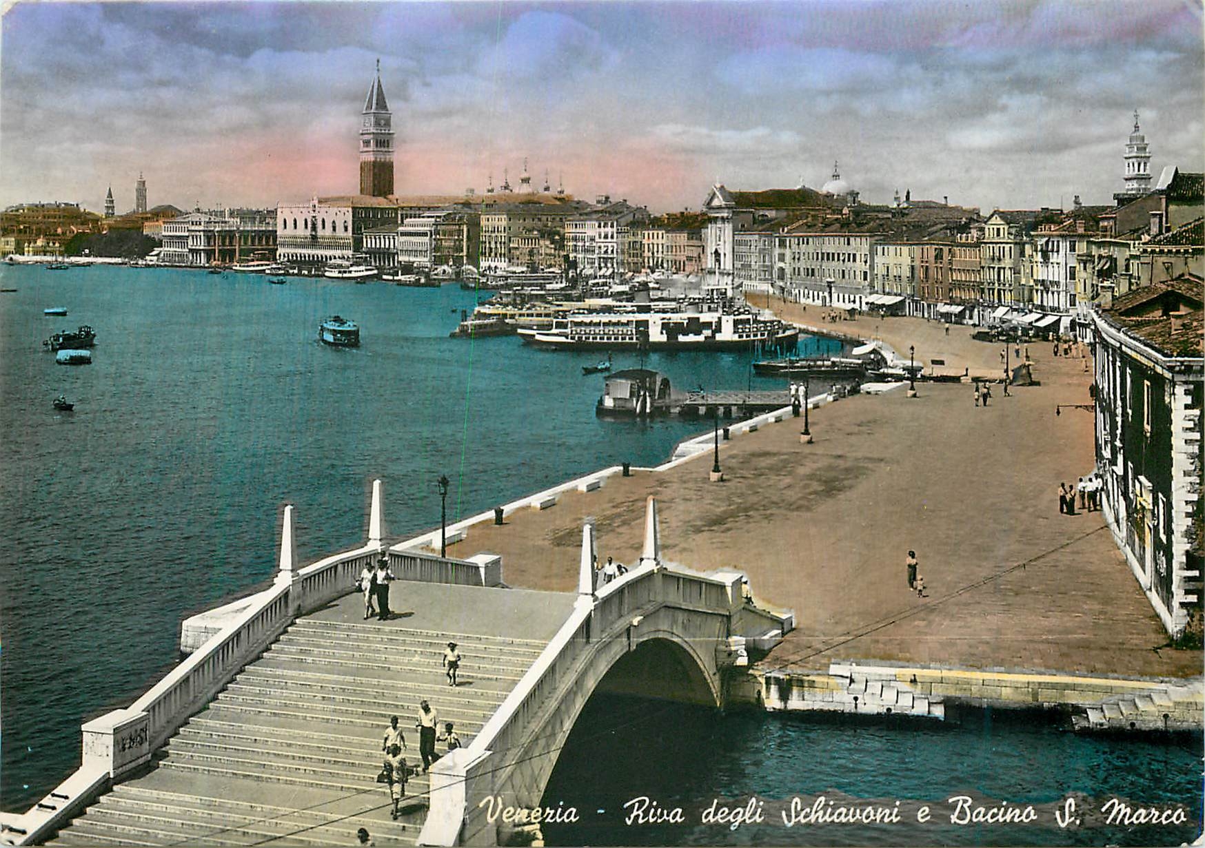 CPM Venezia Riva des Schiavoni et dock Saint-Marc