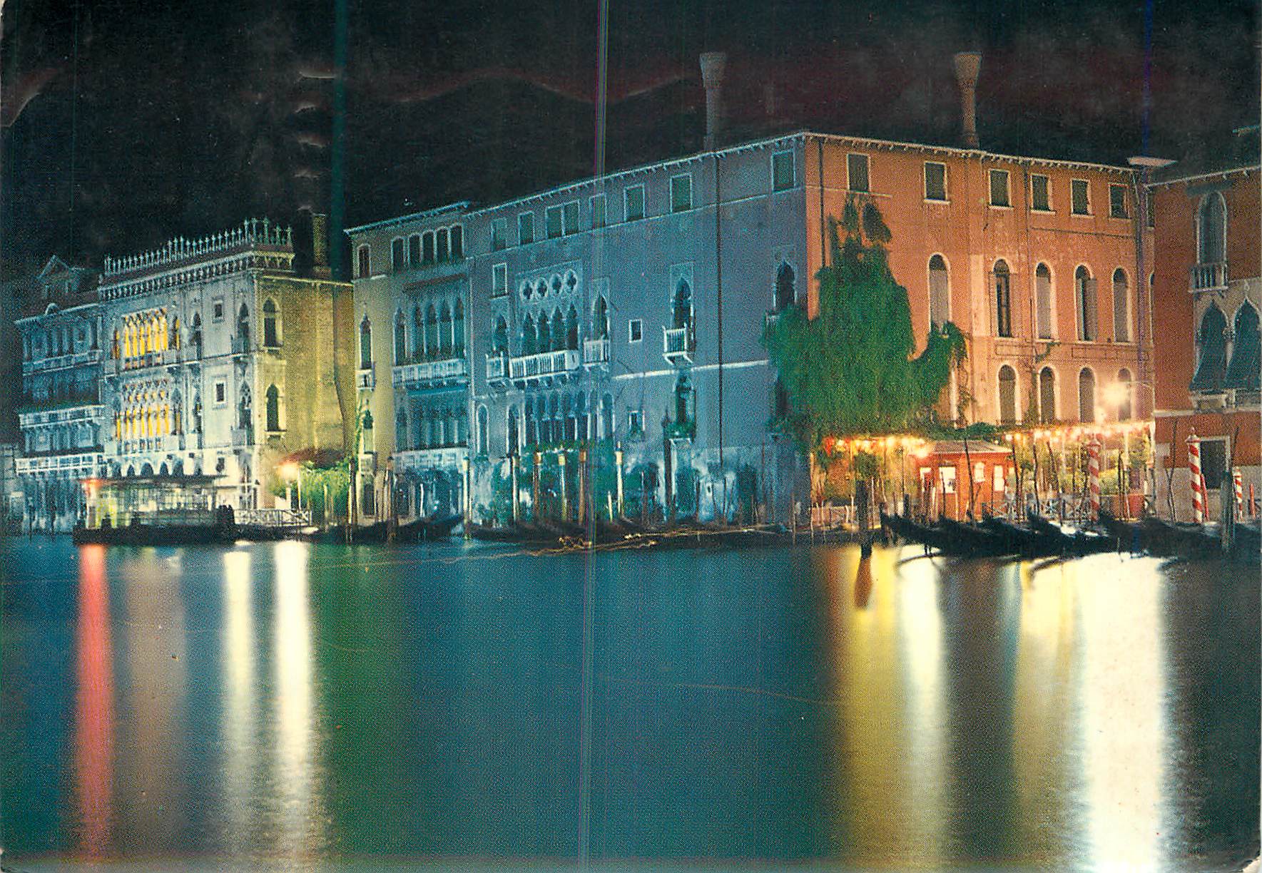 CPM Venezia la nuit Grand Canal et Ca d'Oro