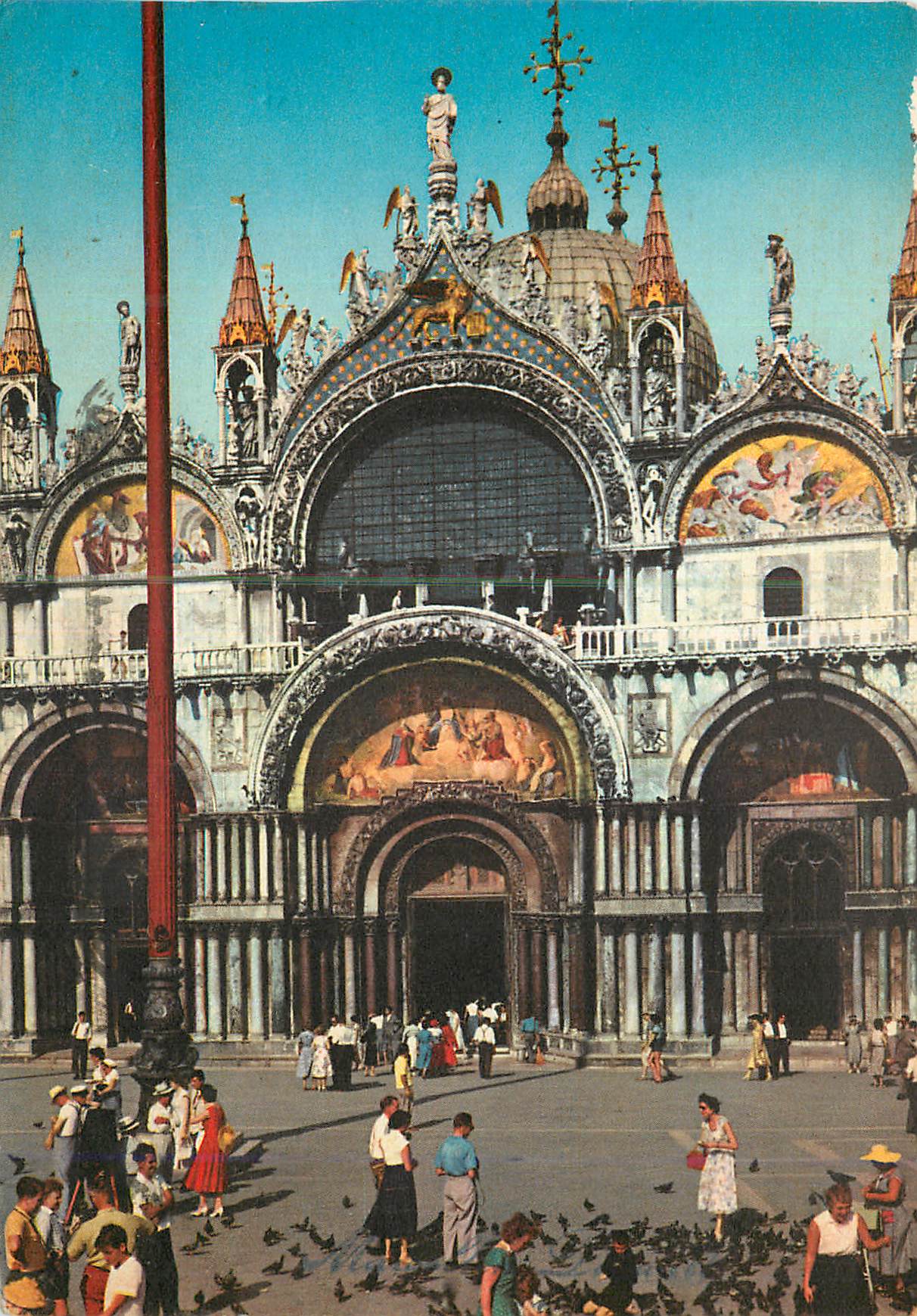 CPM Venezia Detail de la Basilique de Saint-Marc