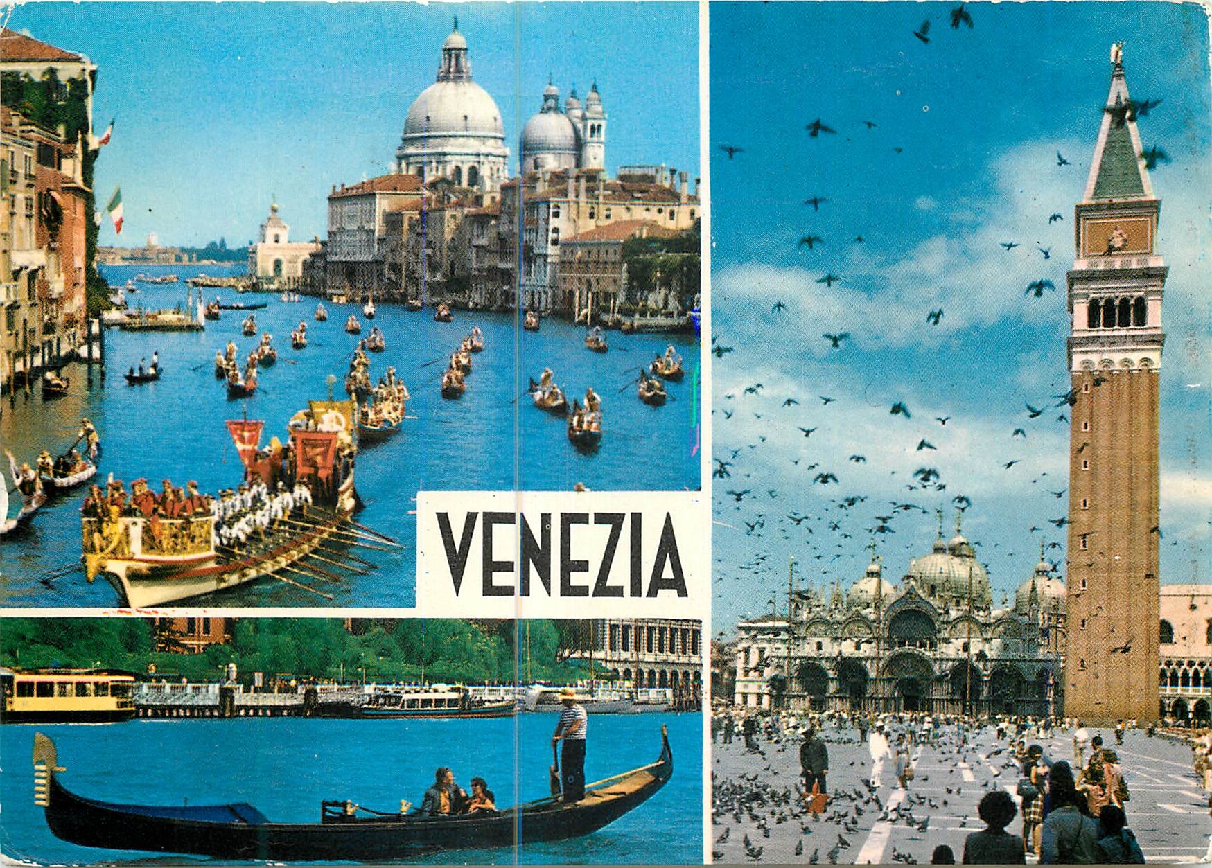 CPM Venezia Canal Grand Regale historique