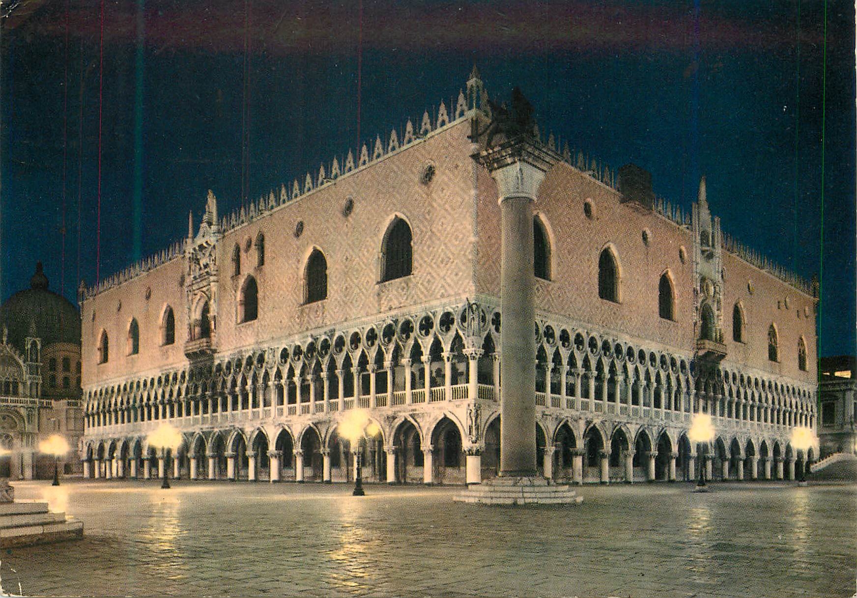 CPM Venezia de nuit Palais Ducal