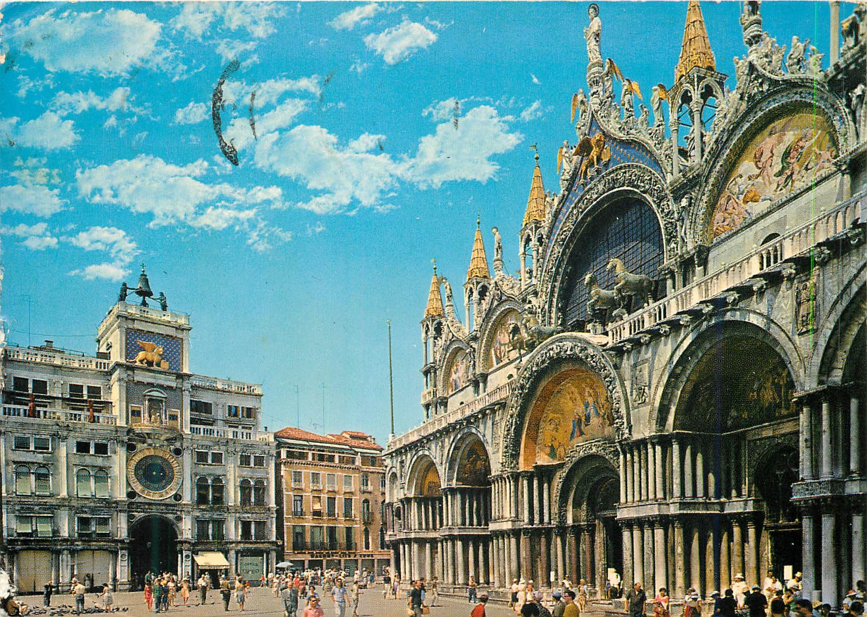 CPM Venezia Basilique de Saint-Marc et Tour de l'Horloge
