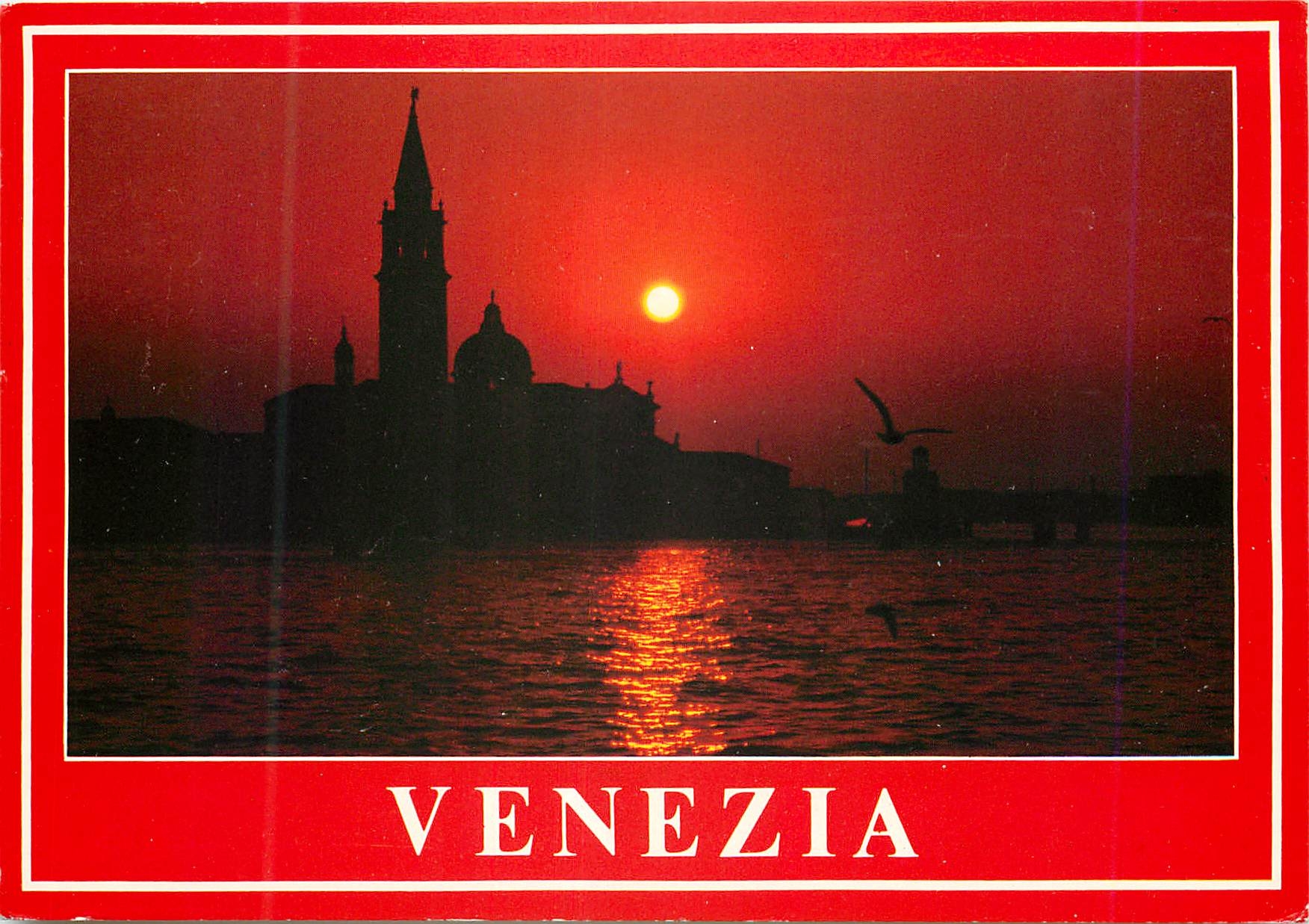 CPM Venezia Il de St Goerge au coucher du soleil
