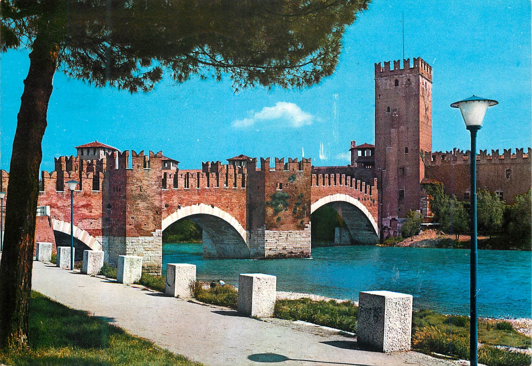 CPM Verona Pont Chateau Vieux