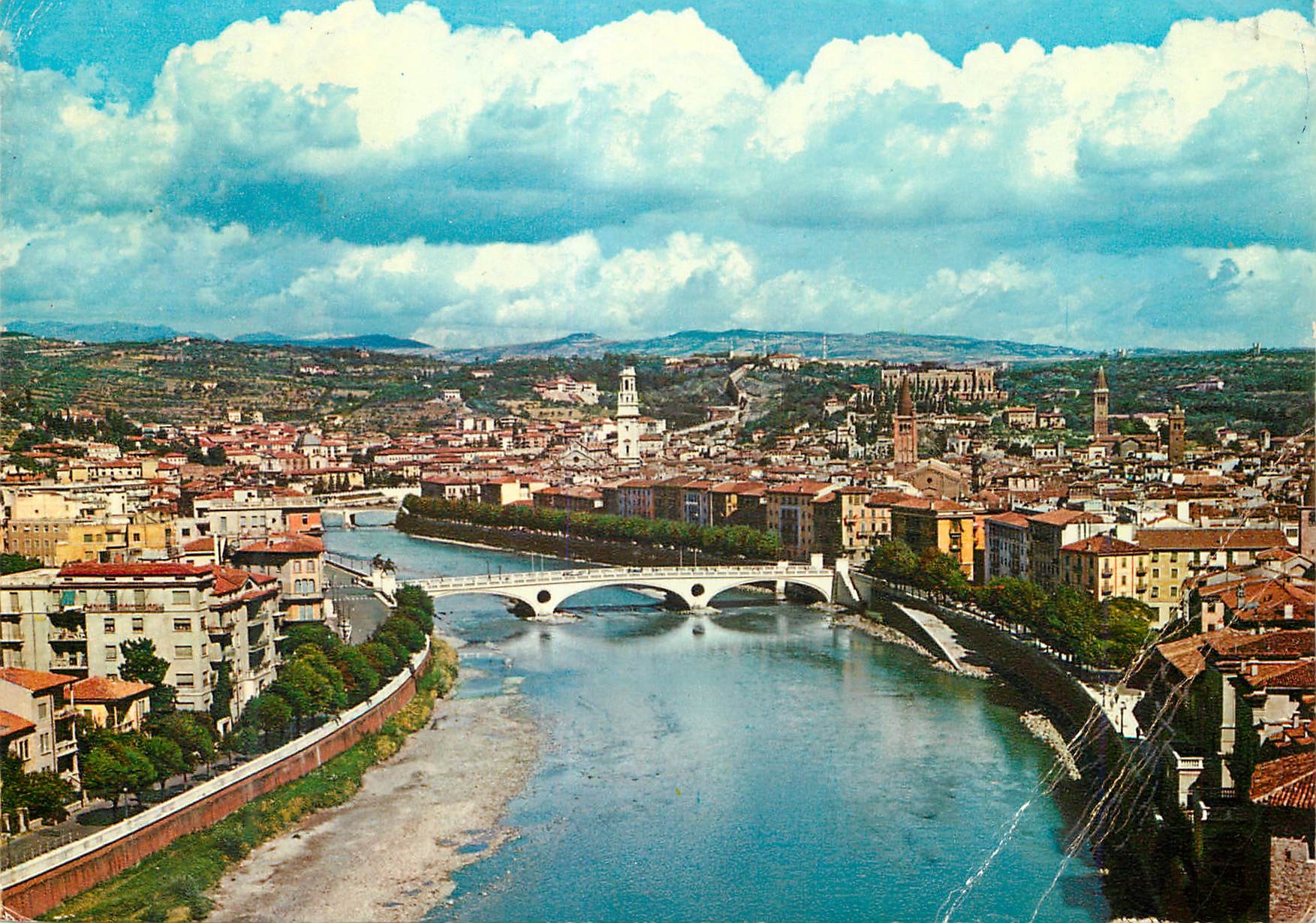 Verona - Panorama — Verlag Bruno Ferrari, Nr. 221