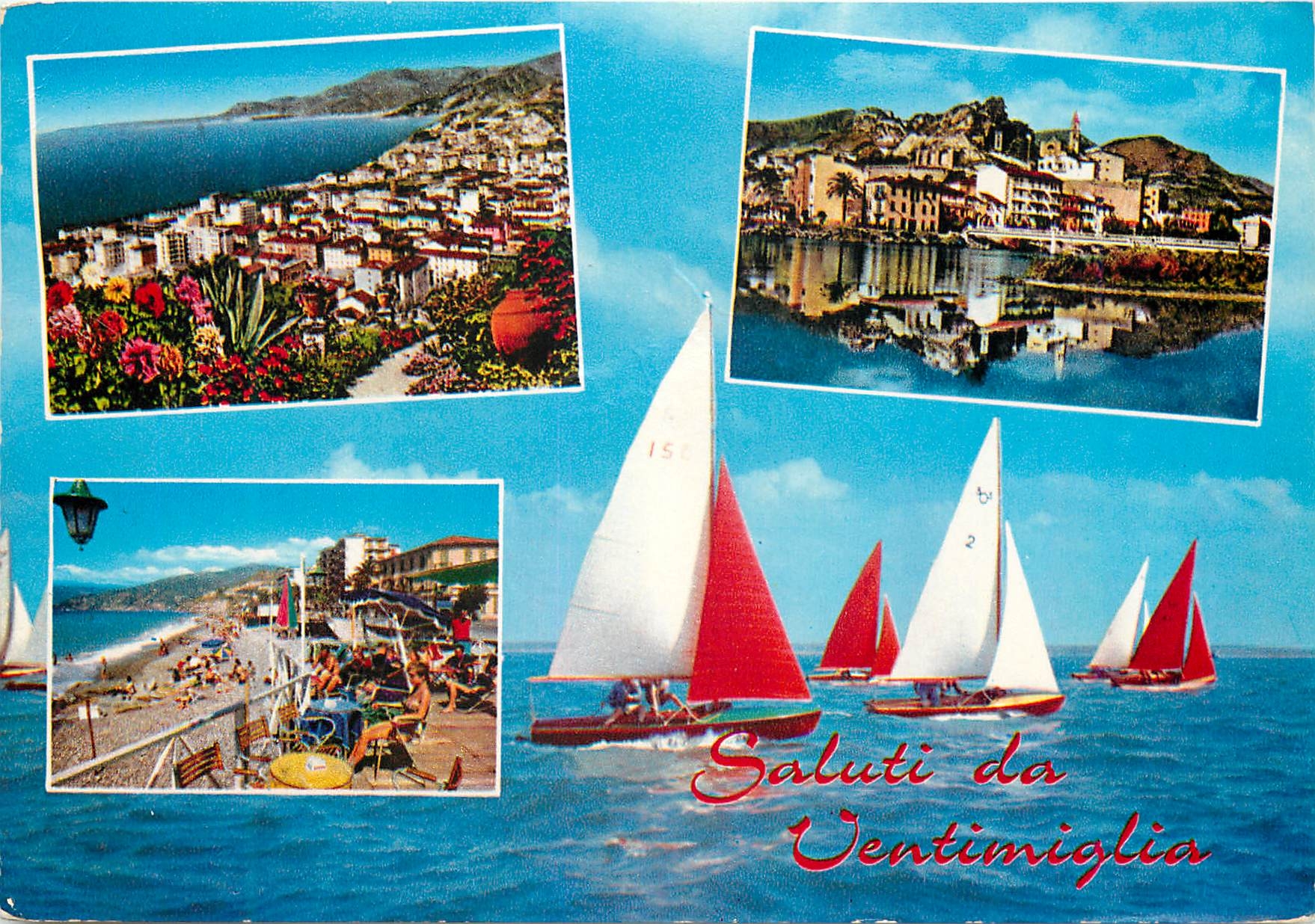 CPM Riviera Dei Fiori Salutations de Ventimiglia