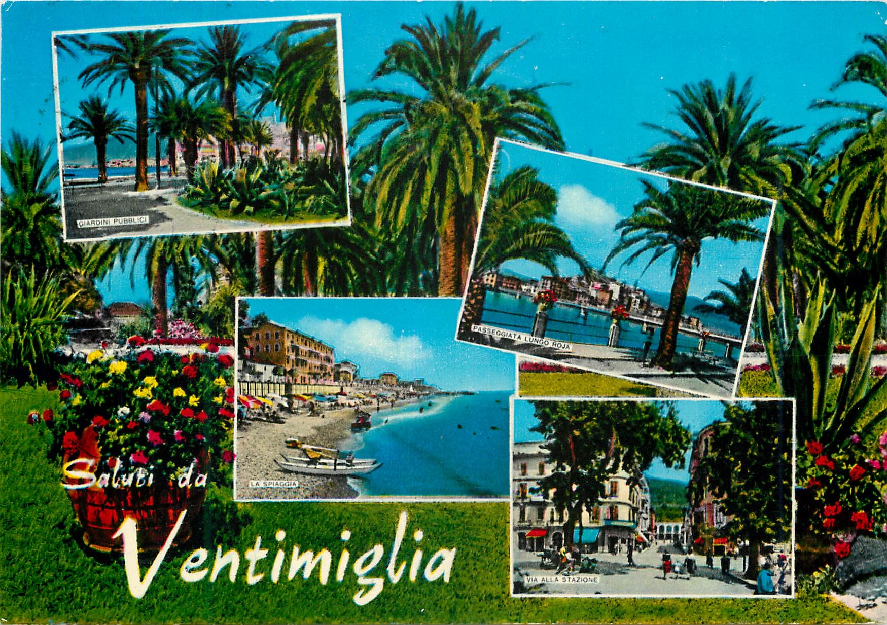 CPM Ventimiglia Riviera Dei Fiori Salutations de Ventimiglia