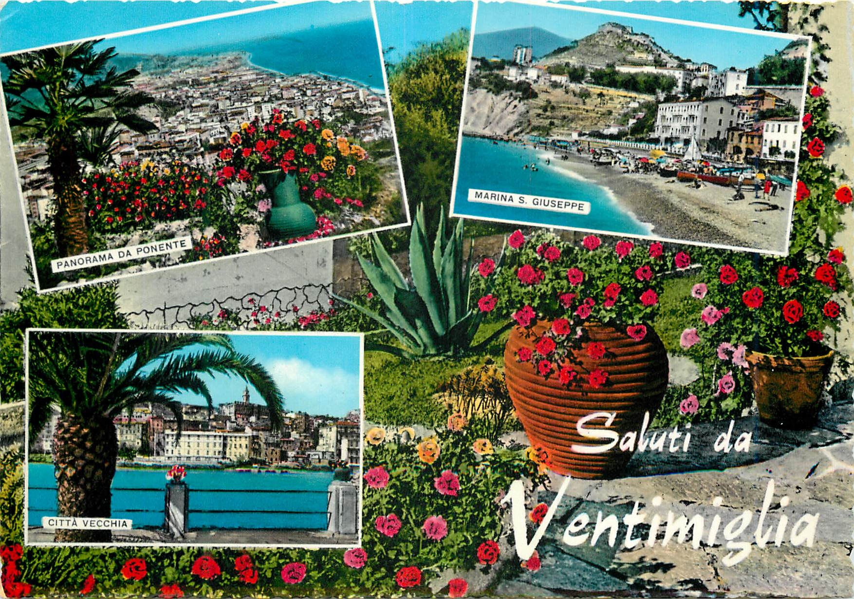 CPM Ventimiglia Riviera Dei Fiori Salutations de Ventimiglia