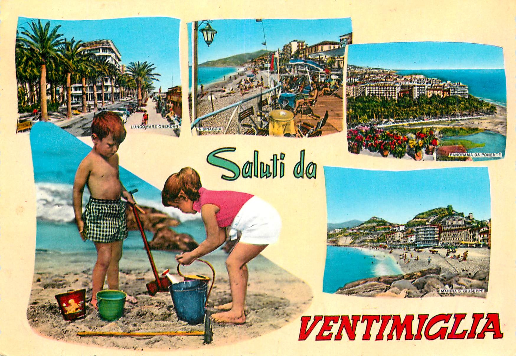 CPM Ventimiglia Riviera Dei Fiori Salutations de Ventimiglia