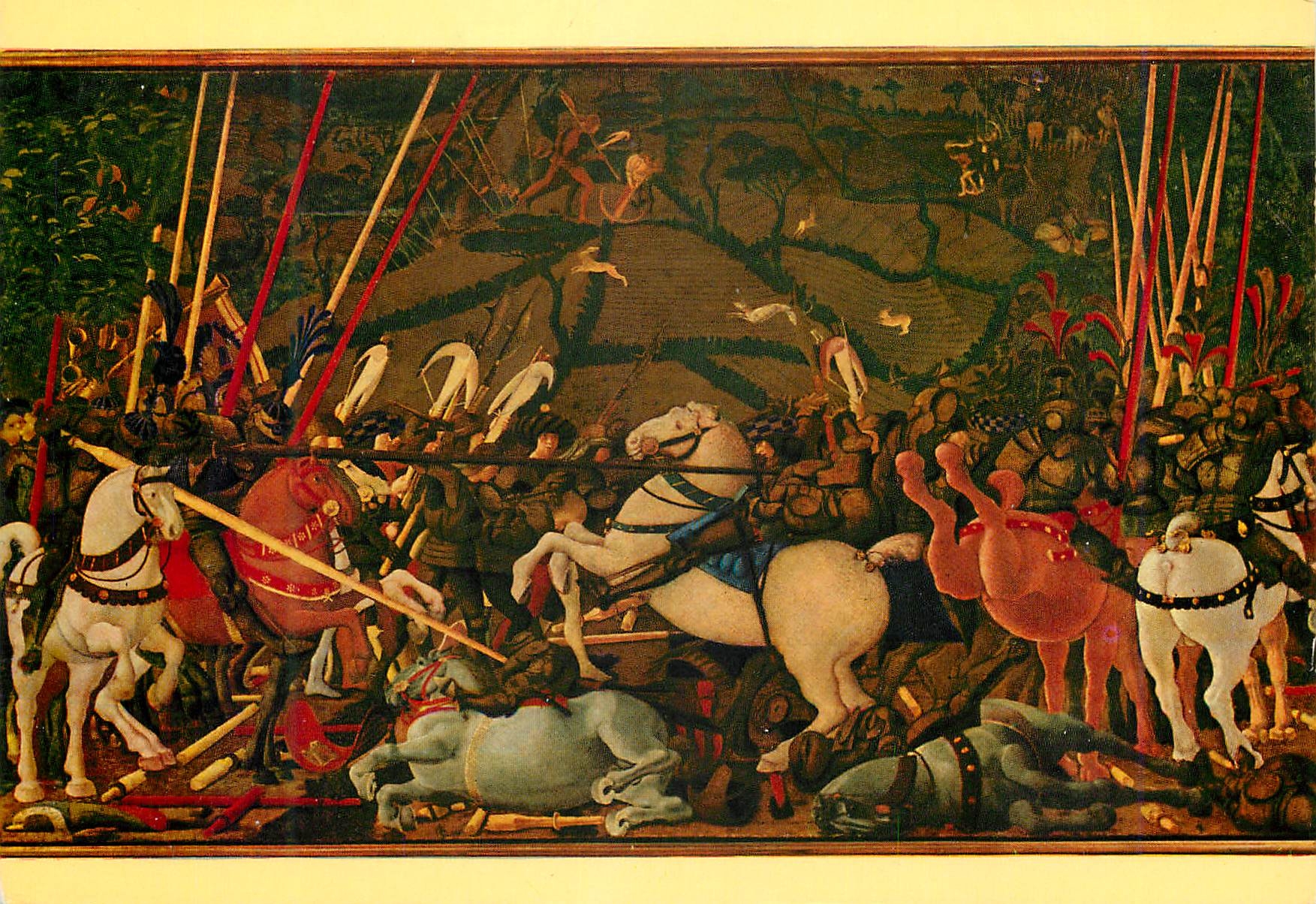 CPM Firenze Galerie Utfizi La Bataille