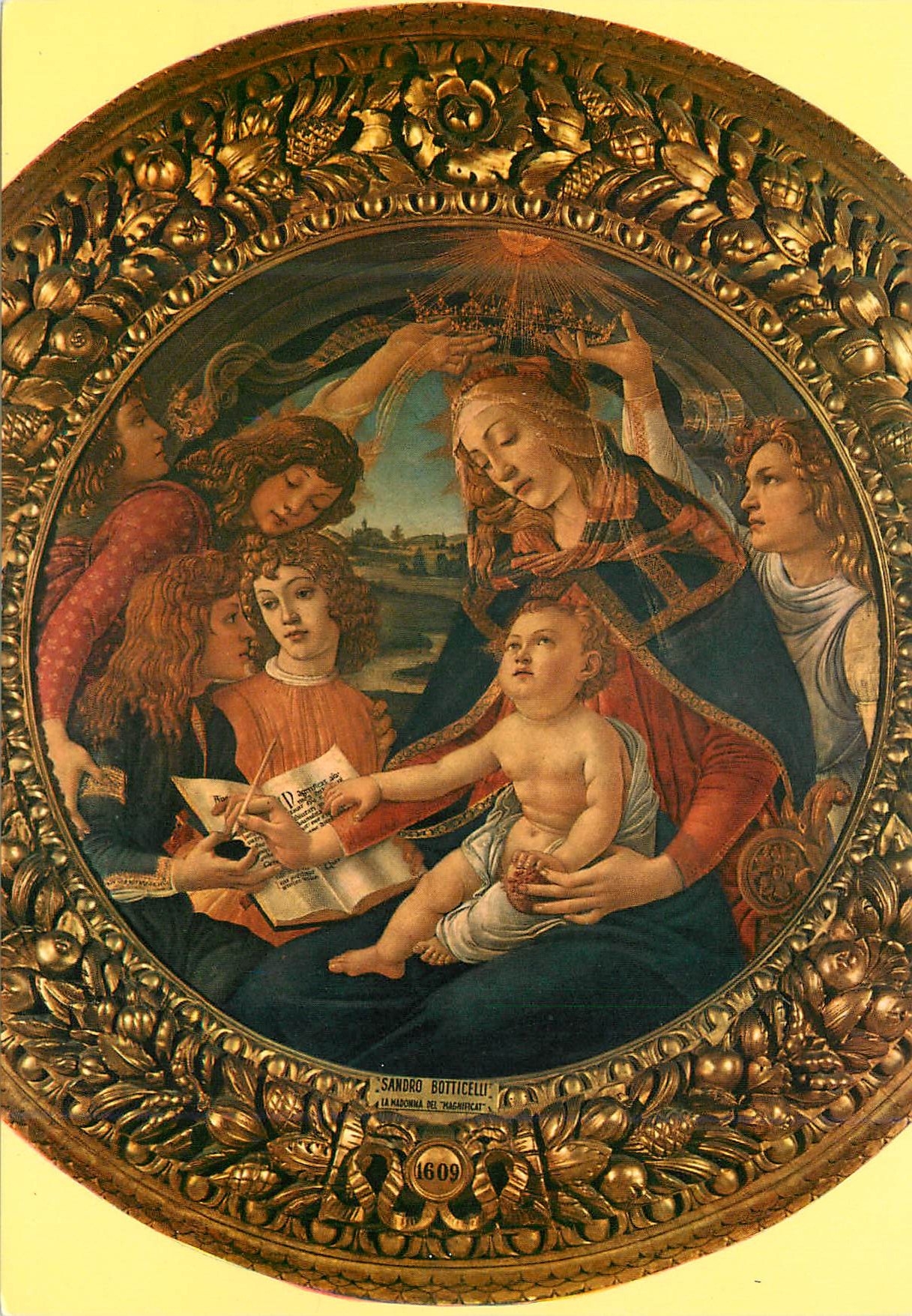 CPM Firenze Galerie Utfizi La Vierge du Magnificat