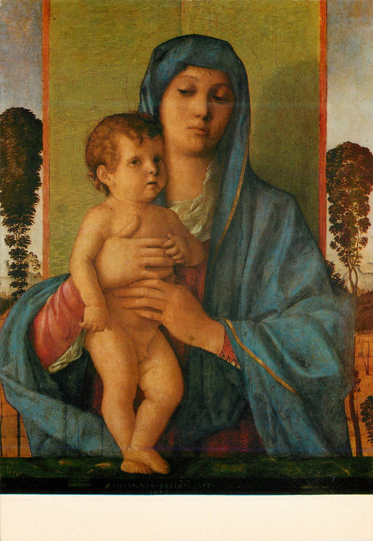 CPM Venezia Gallerie dell'Accademia Vierge des petits Arbres