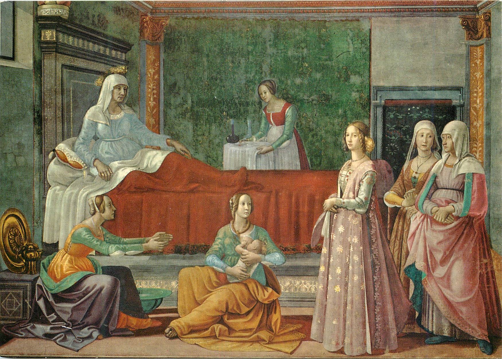 CPM Firenze La nativite de S Jean Baptiste