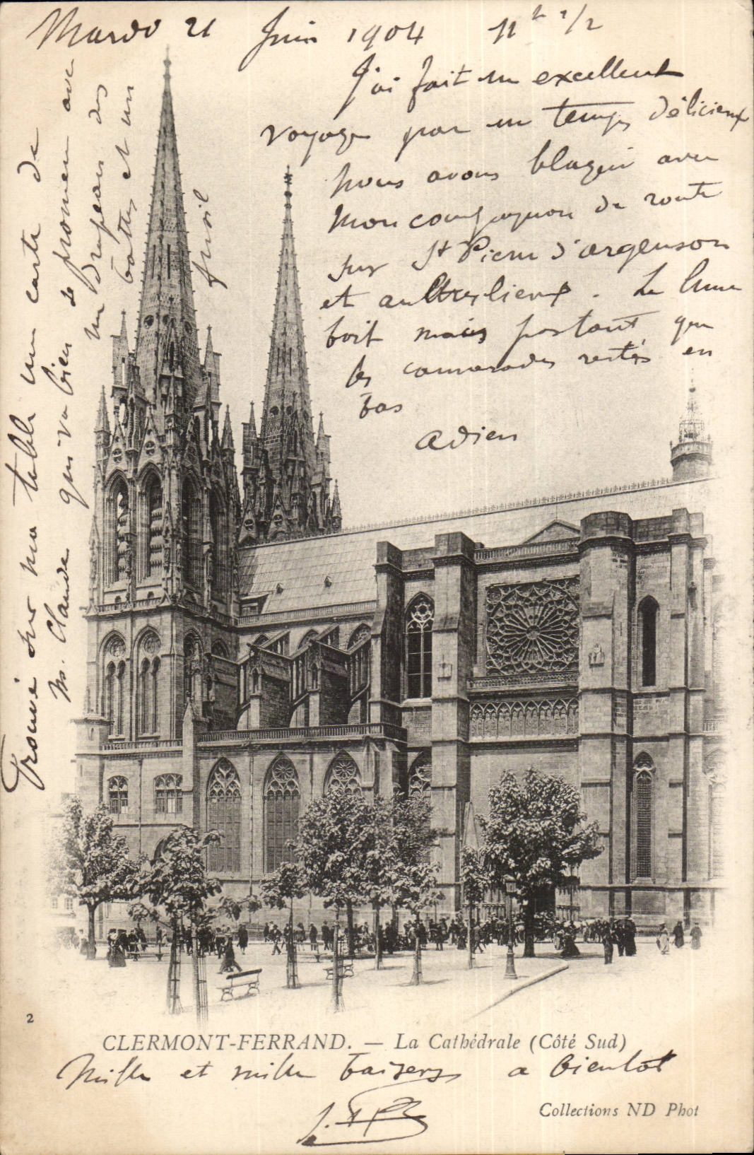 Clermont Ferrand CPA La cathedrale (cote sud)